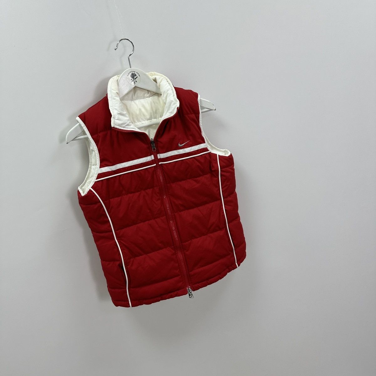 Vintage Vintage 00s Nike Embroidered puffer reversible vest y2k rare Size M / US 6-8 / IT 42-44 - 5 Thumbnail