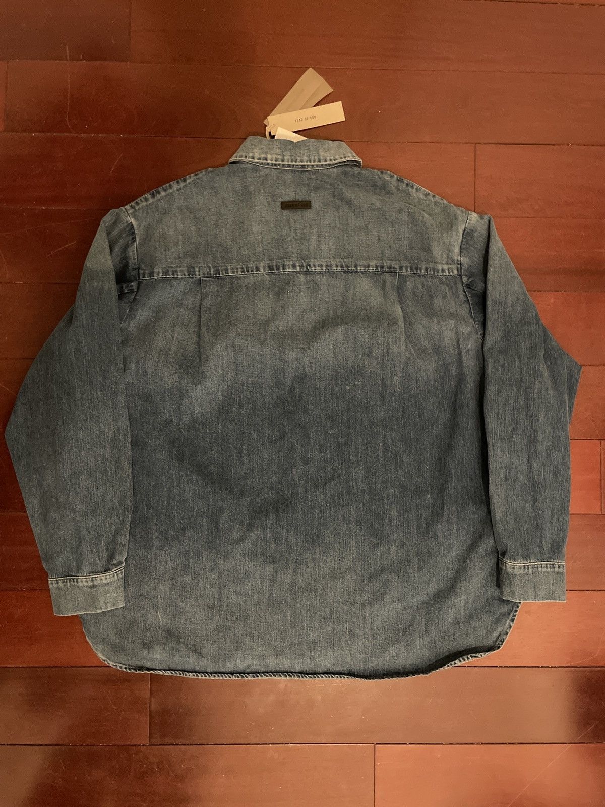 Fear of God Denim Shirt Jacket Size US XL / EU 56 / 4 - 4 Thumbnail
