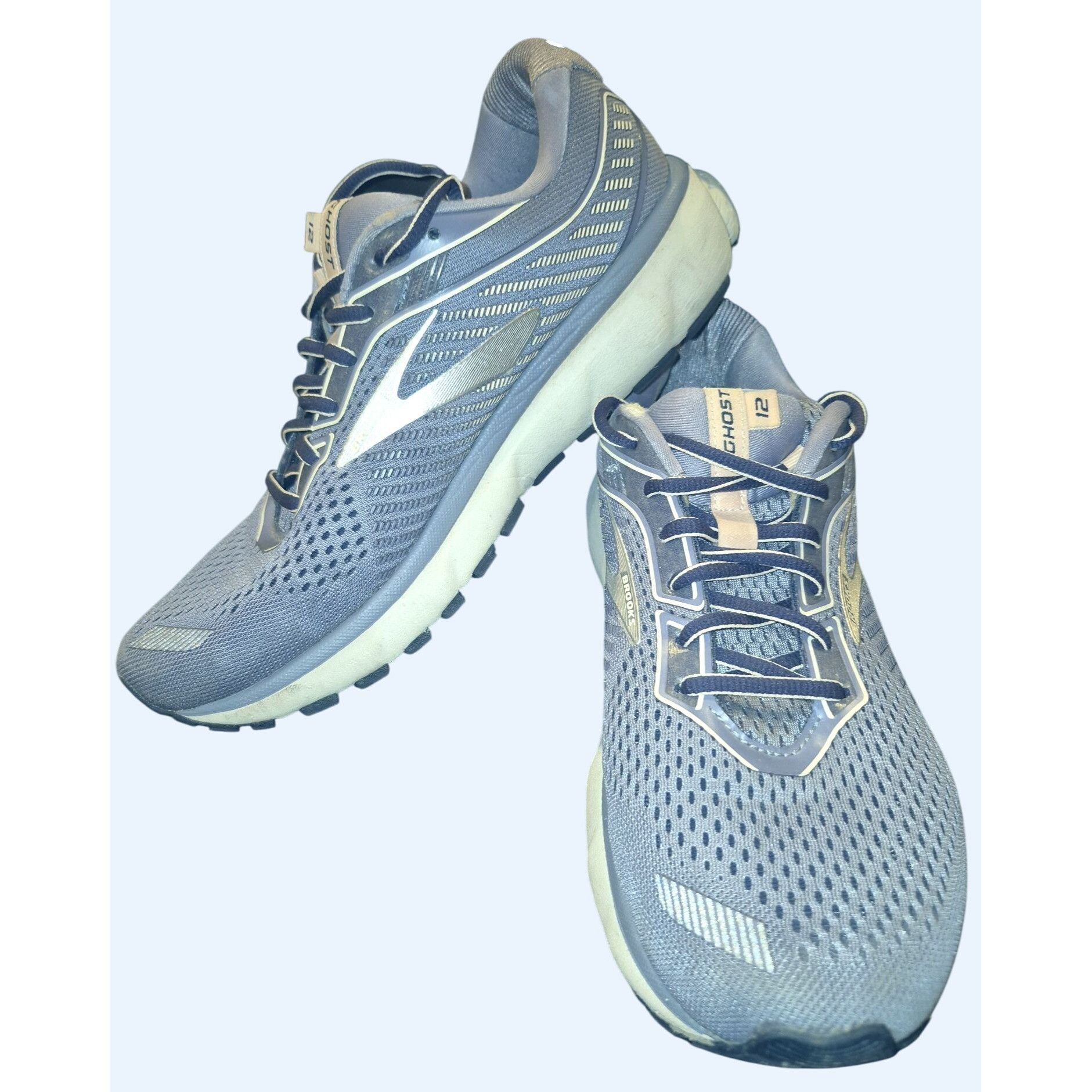 Brooks Brooks Ghost 12 Running Shoes Size 10 Blue Mesh Breathable L Size US 10 / IT 40 - 3 Thumbnail