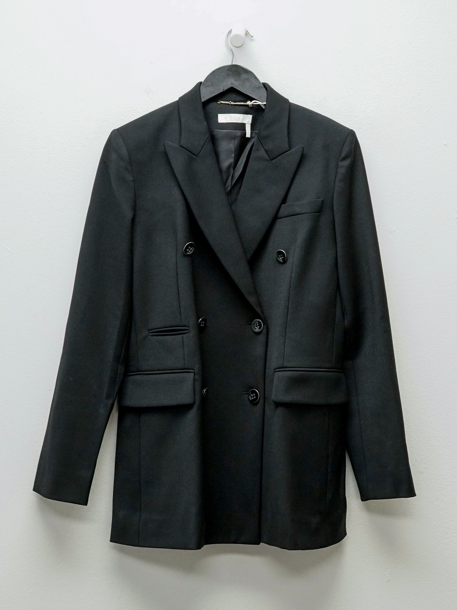 Chloe CHLOE Double-Breasted Wool Blazer Size XS / US 0-2 / IT 36-38 - 1 Thumbnail