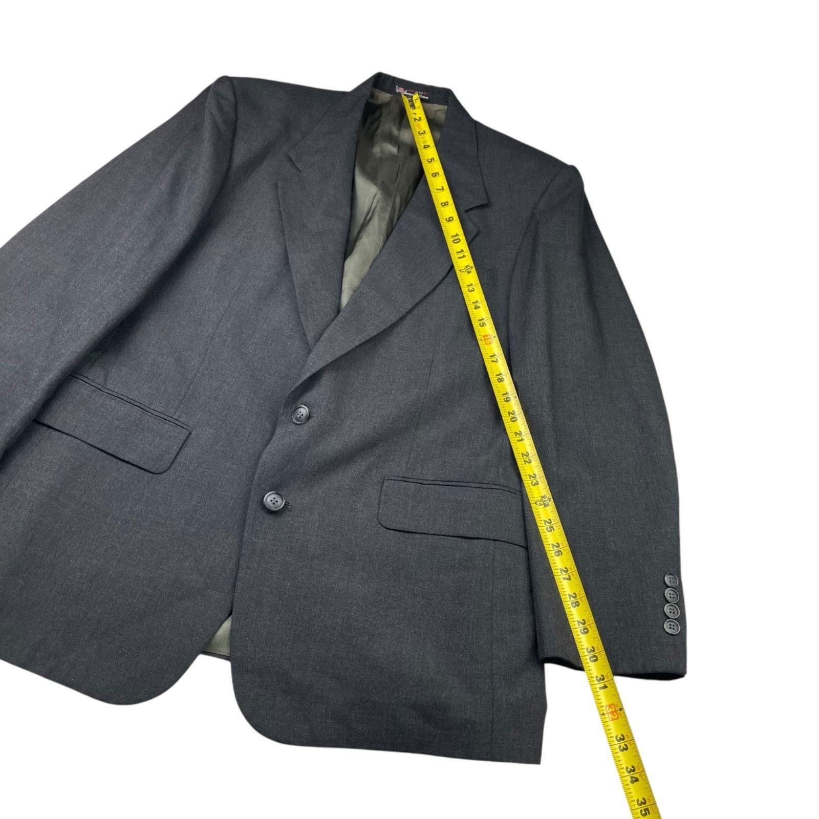 Stafford VTG Stafford Men’s 100% Wool 2-Button Blazer Jacket Gray • U Size 42R - 9 Thumbnail