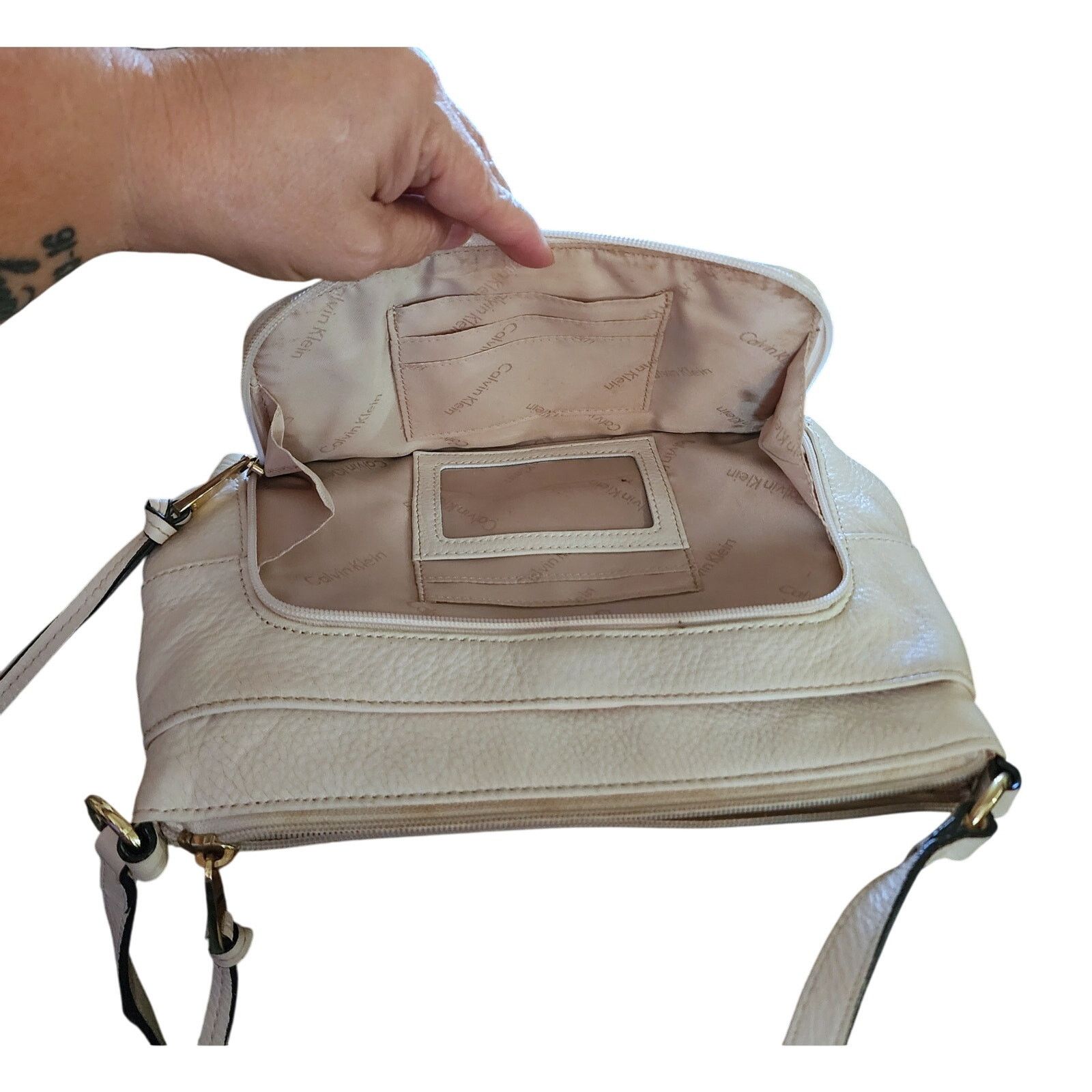 Calvin Klein Calvin Klien White leather crossbody bag Size ONE SIZE - 7 Thumbnail