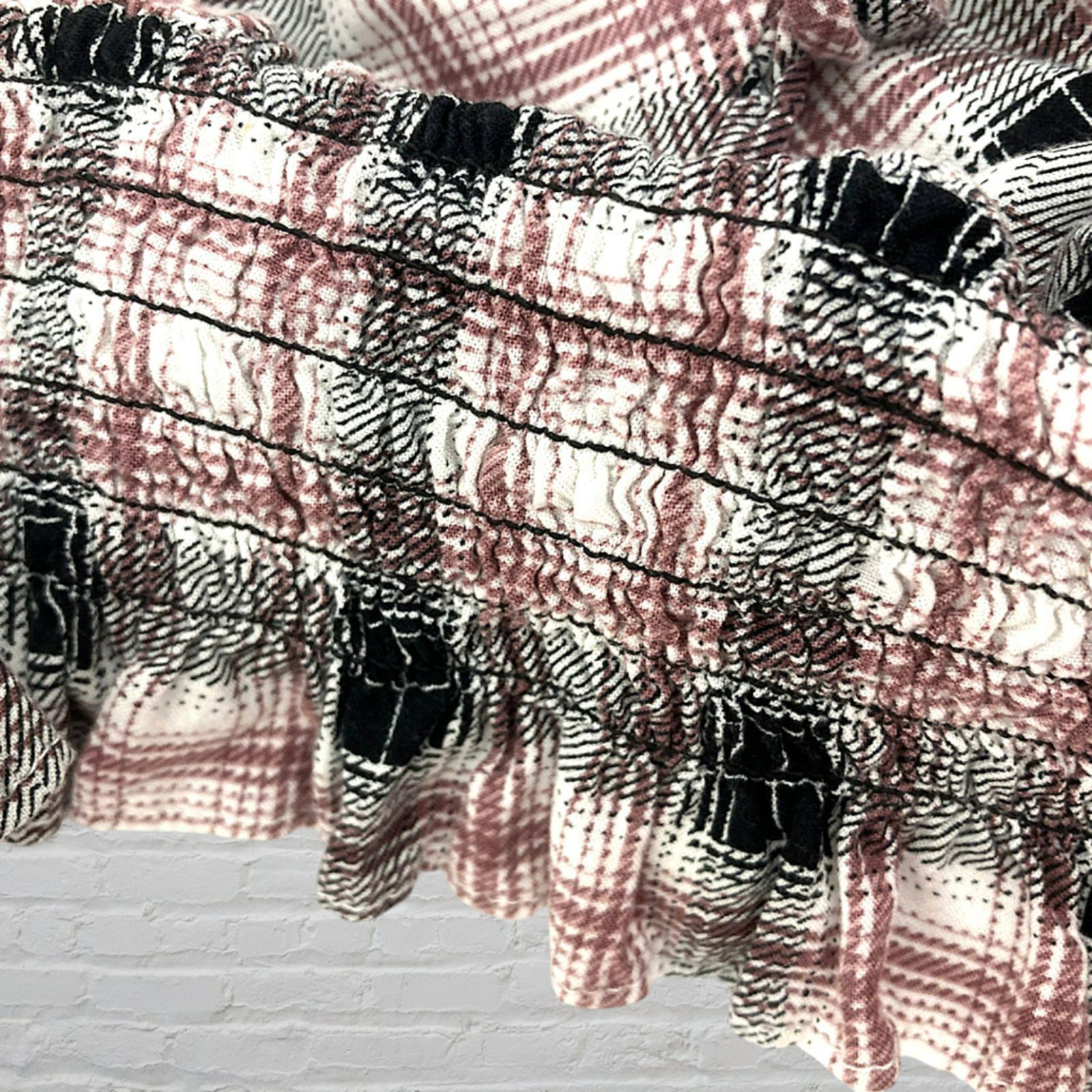Other Y2K Plaid Smocked Crop Top M/L Size M / US 6-8 / IT 42-44 - 10 Thumbnail