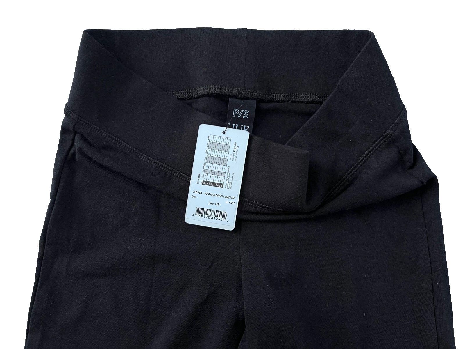 Other HUE U23568 Black Out Cotton Jazz Slit Pant ( S ) Size 27" / US 4 / IT 40 - 5 Thumbnail