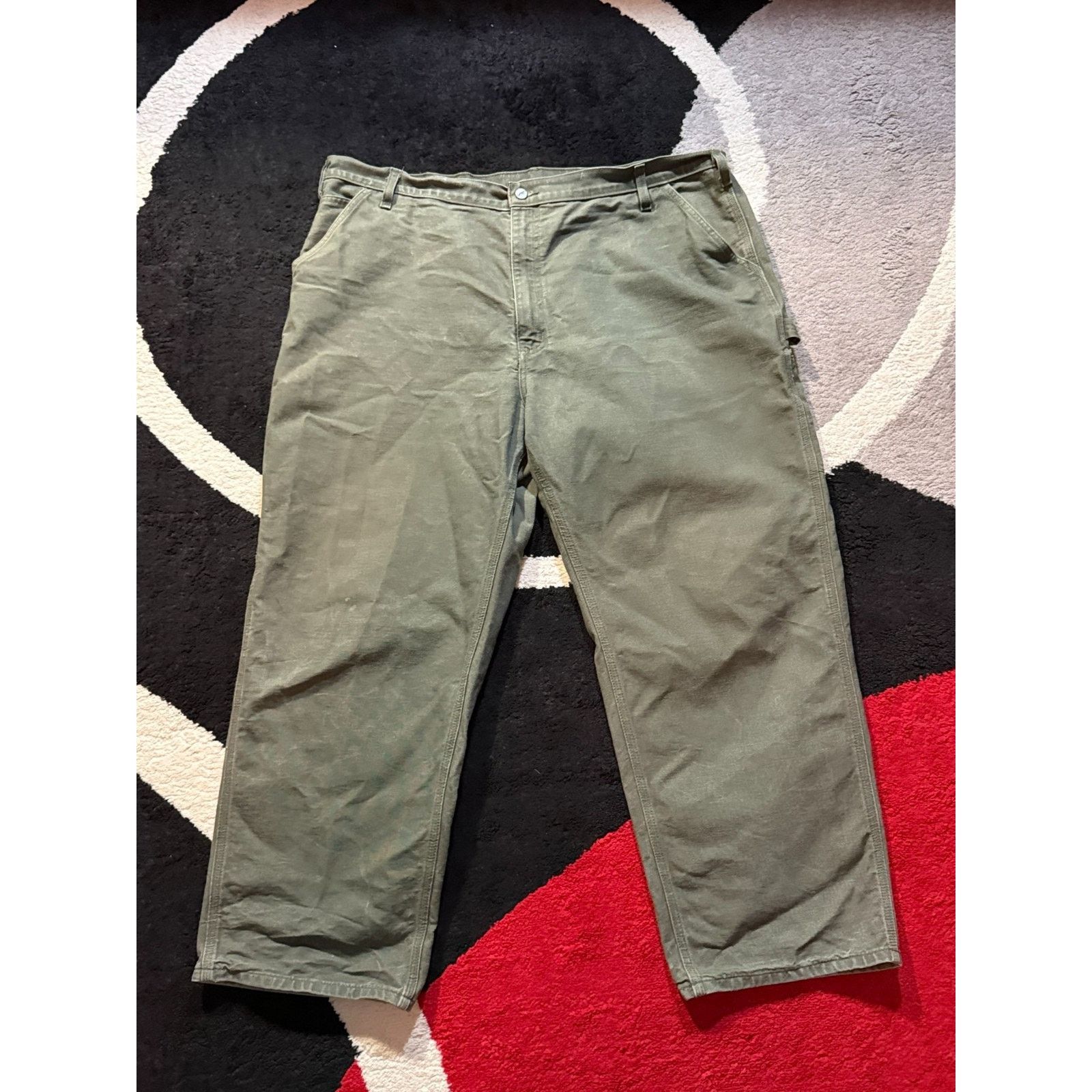 Carhartt Carhartt 44x30 B11 MOS Green Dungaree Fit Work Pants Size US 44 / EU 60 - 4 Thumbnail