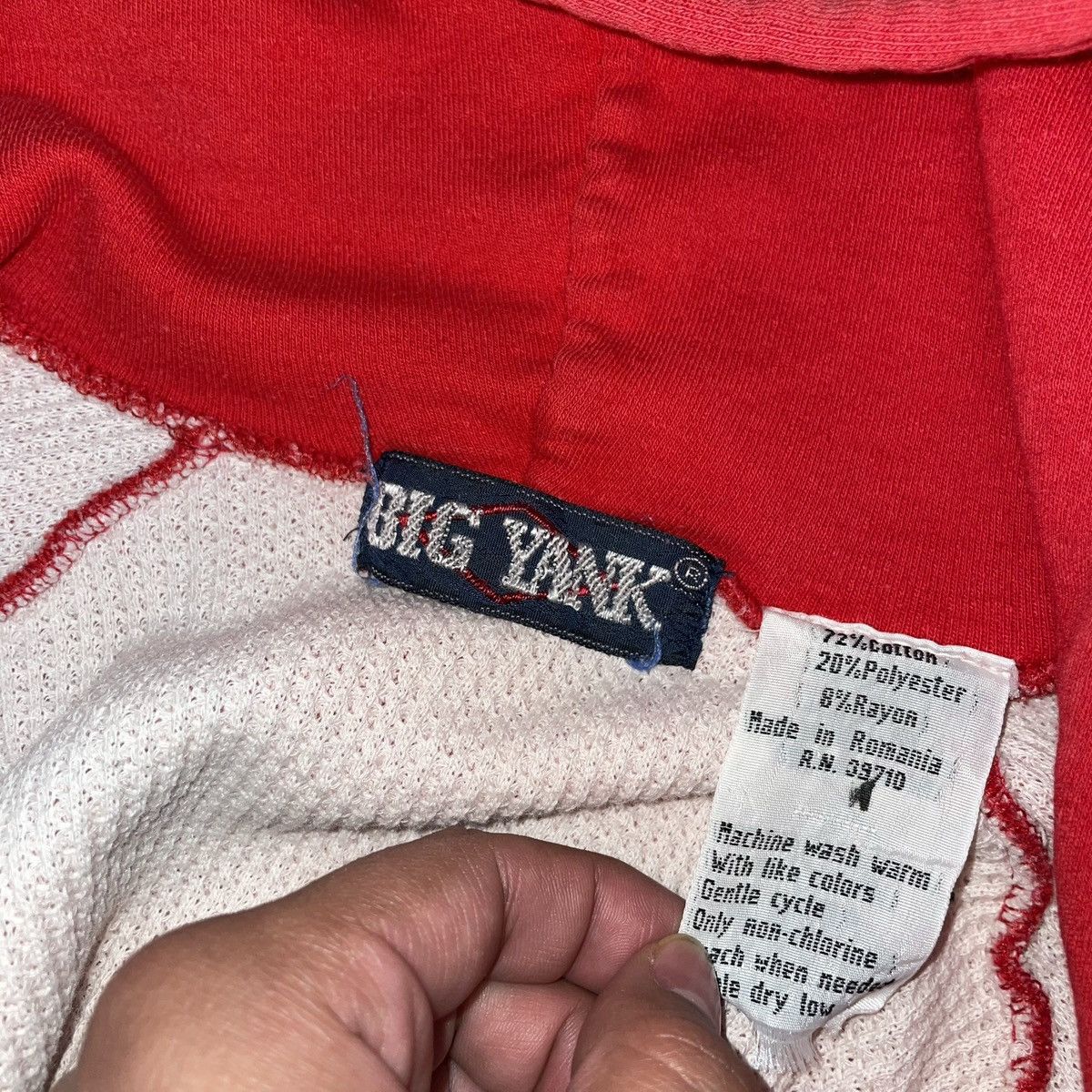 Vintage Big Yank Vintage Thermal Zip Up Sweatshirt Size US M / EU 48-50 / 2 - 2 Thumbnail