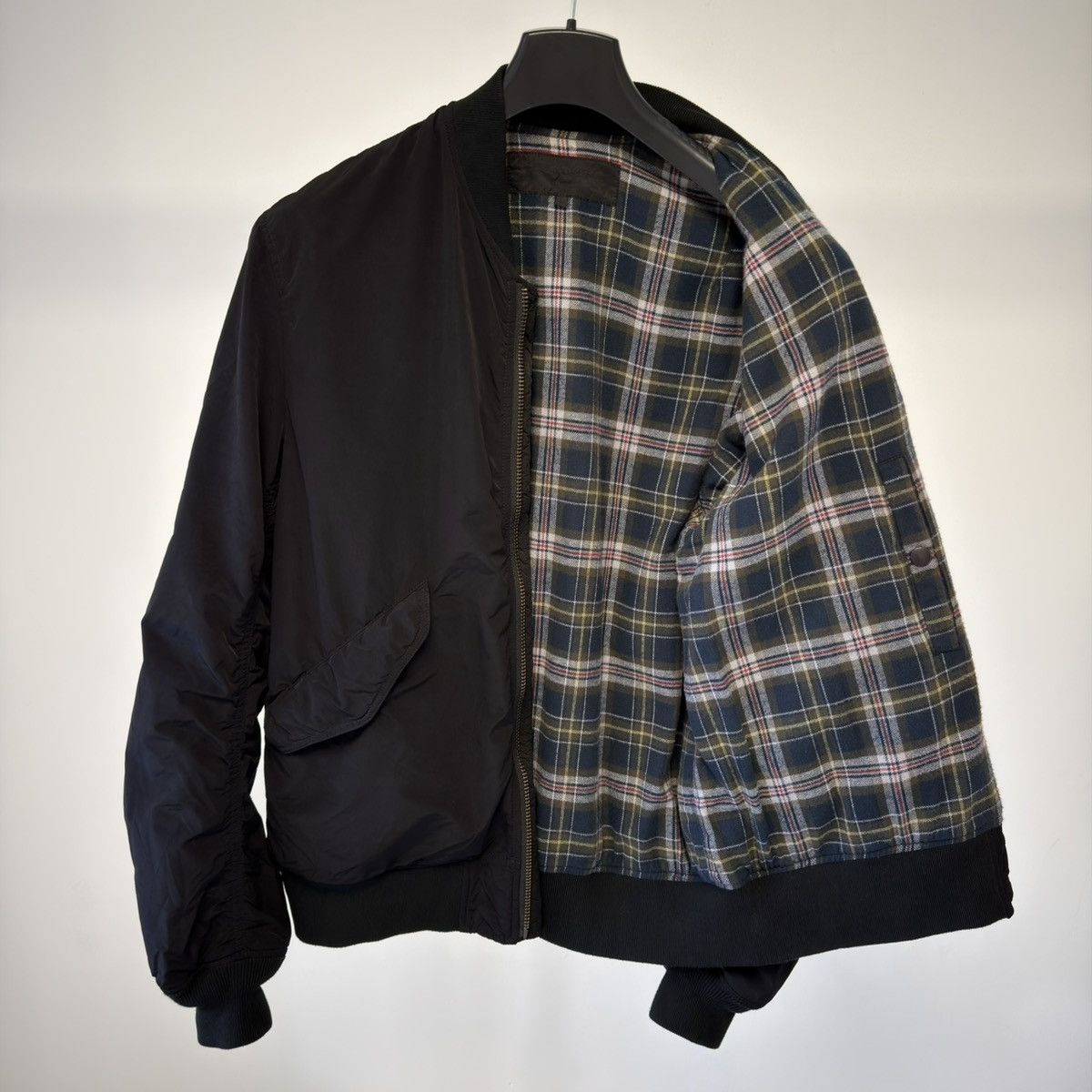 Comme des Garcons A/W 15 Over Dyed Black Bomber Jacket Size US L / EU 52-54 / 3 - 19 Thumbnail