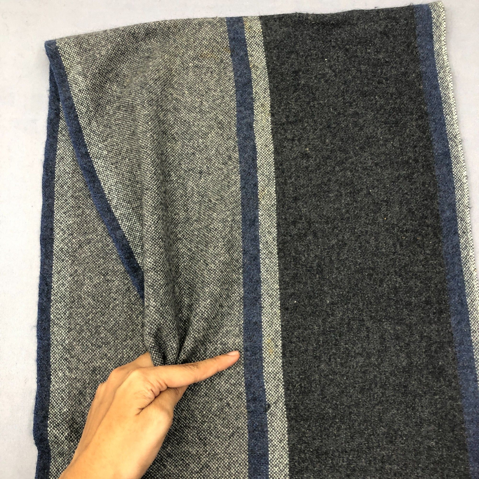Japanese Brand Vintage Fairfax Scarf Muffler Wool Winter Fringe Scarves Size ONE SIZE - 5 Thumbnail