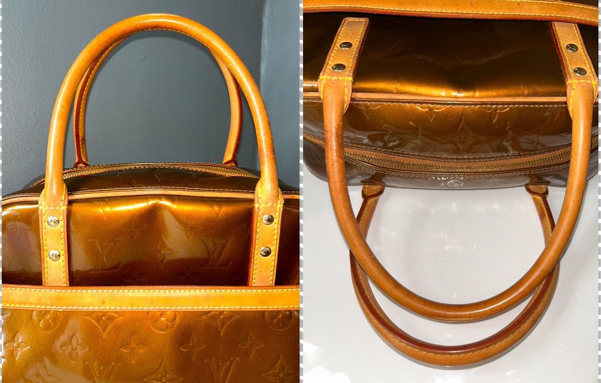 Louis Vuitton Louis Vuitton Bronze Vernis Tompkins Square Handbag BA0060 Size ONE SIZE - 15 Thumbnail