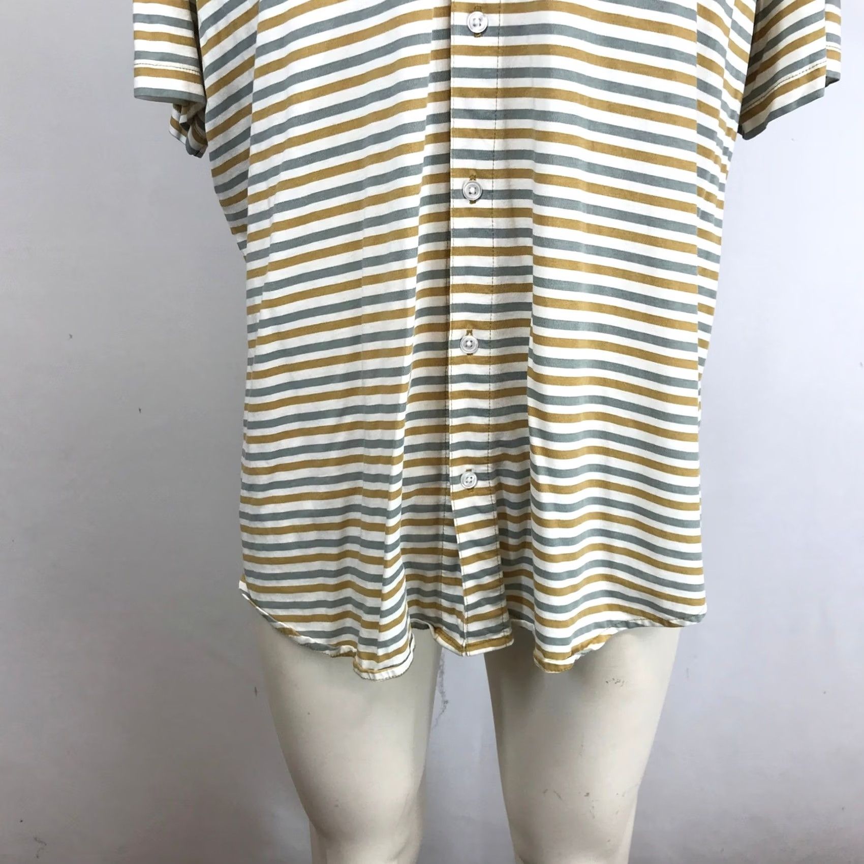 Bonobos BONOBOS Striped Short Sleeve Button-Up Shirt XL Size US XL / EU 56 / 4 - 3 Thumbnail
