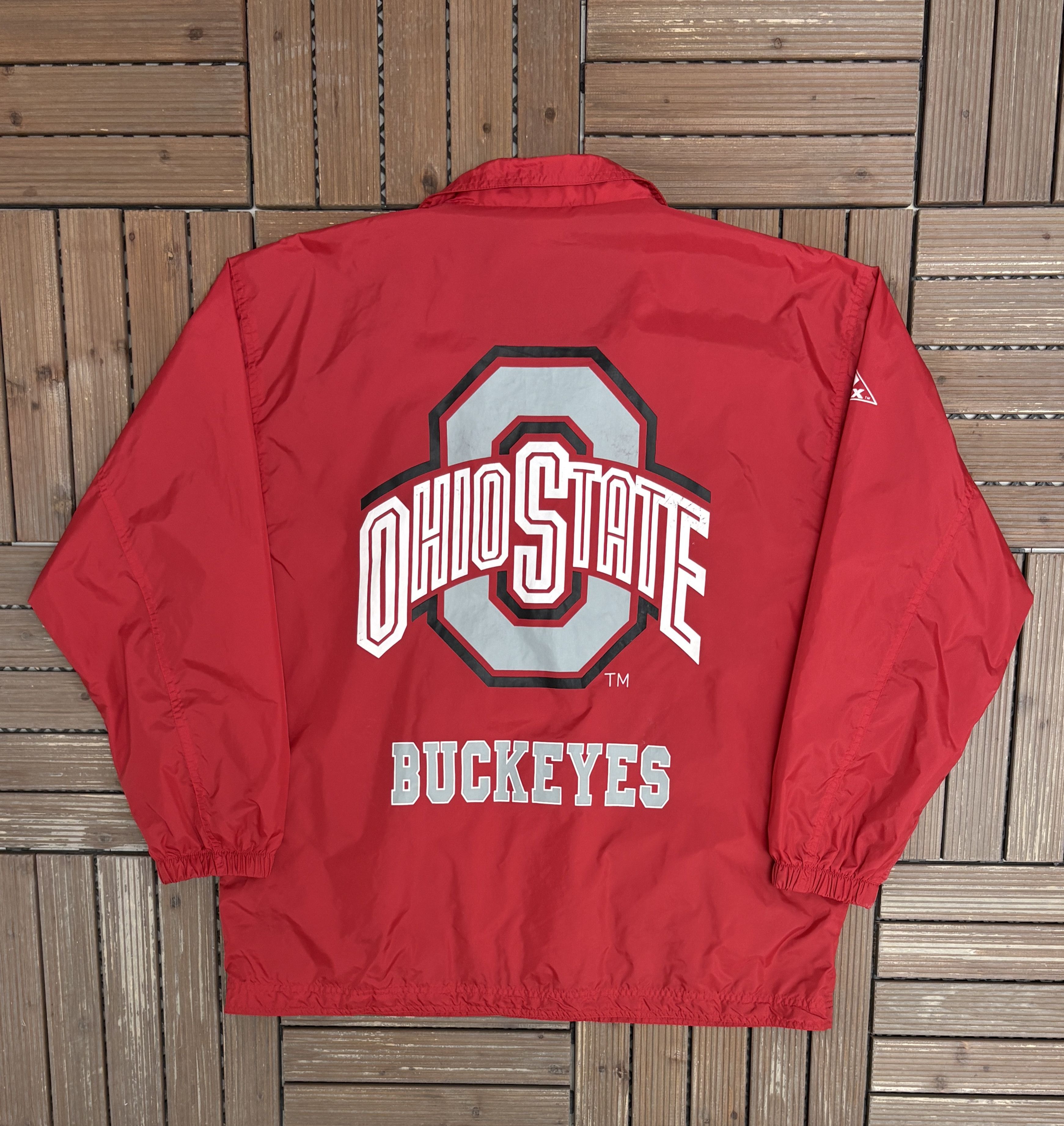 Apex One × Vintage Ohio State Buckeyes Vintage Red Windbreaker Jacket Size US L / EU 52-54 / 3 - 4 Thumbnail