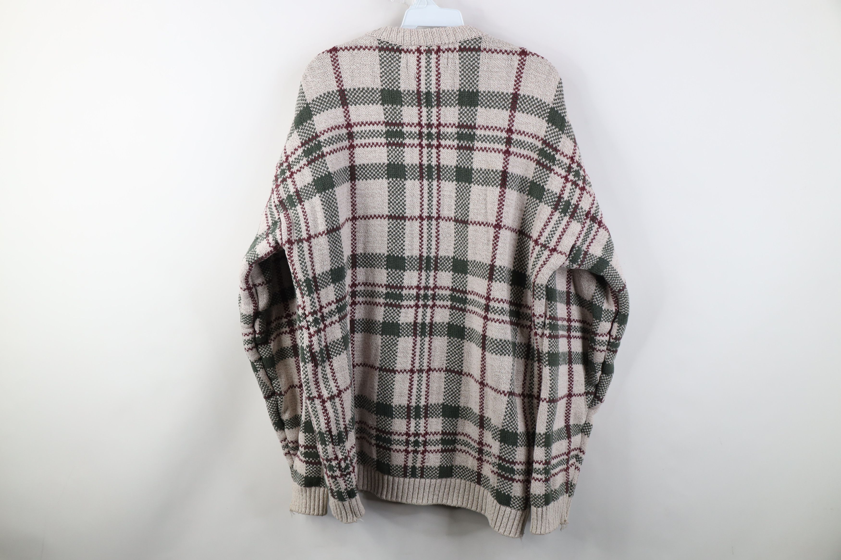 Vintage Vintage 90s Streetwear Double Thick Cotton Knit Sweater USA Size US L / EU 52-54 / 3 - 10 Thumbnail