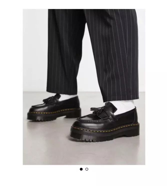Dr. Martens DR. MARTENS ADRIAN QUAD LEATHER PLATFORM TASSLE LOAFERS Size US 10 / EU 43 - 7 Thumbnail
