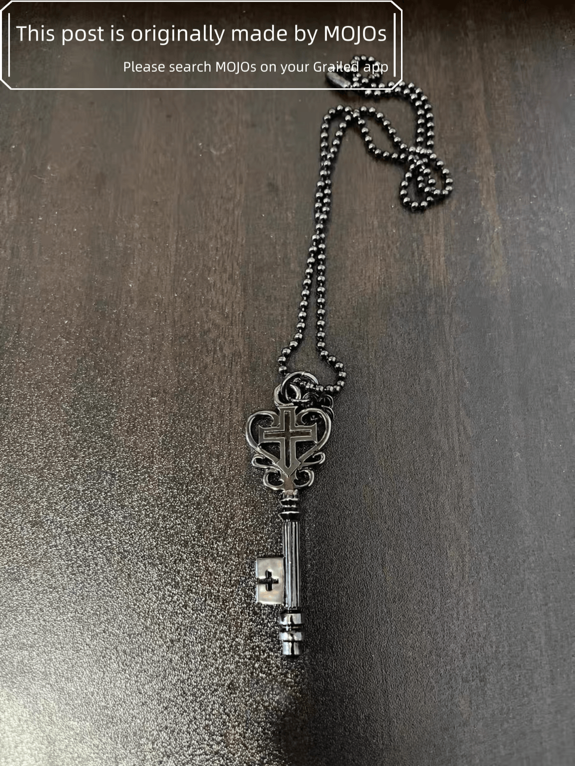 Number (N)ine Number Nine Heart Tear Key Necklace Dark Silver | Grailed