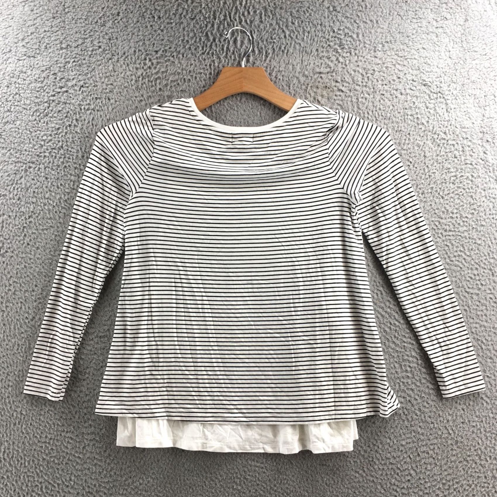 Old Navy VINTAGE Old Navy T-Shirts Womens XS Black White Stripe Scoop Neck Maternity Pullover NEW Size XS / US 0-2 / IT 36-38 - 7 Thumbnail