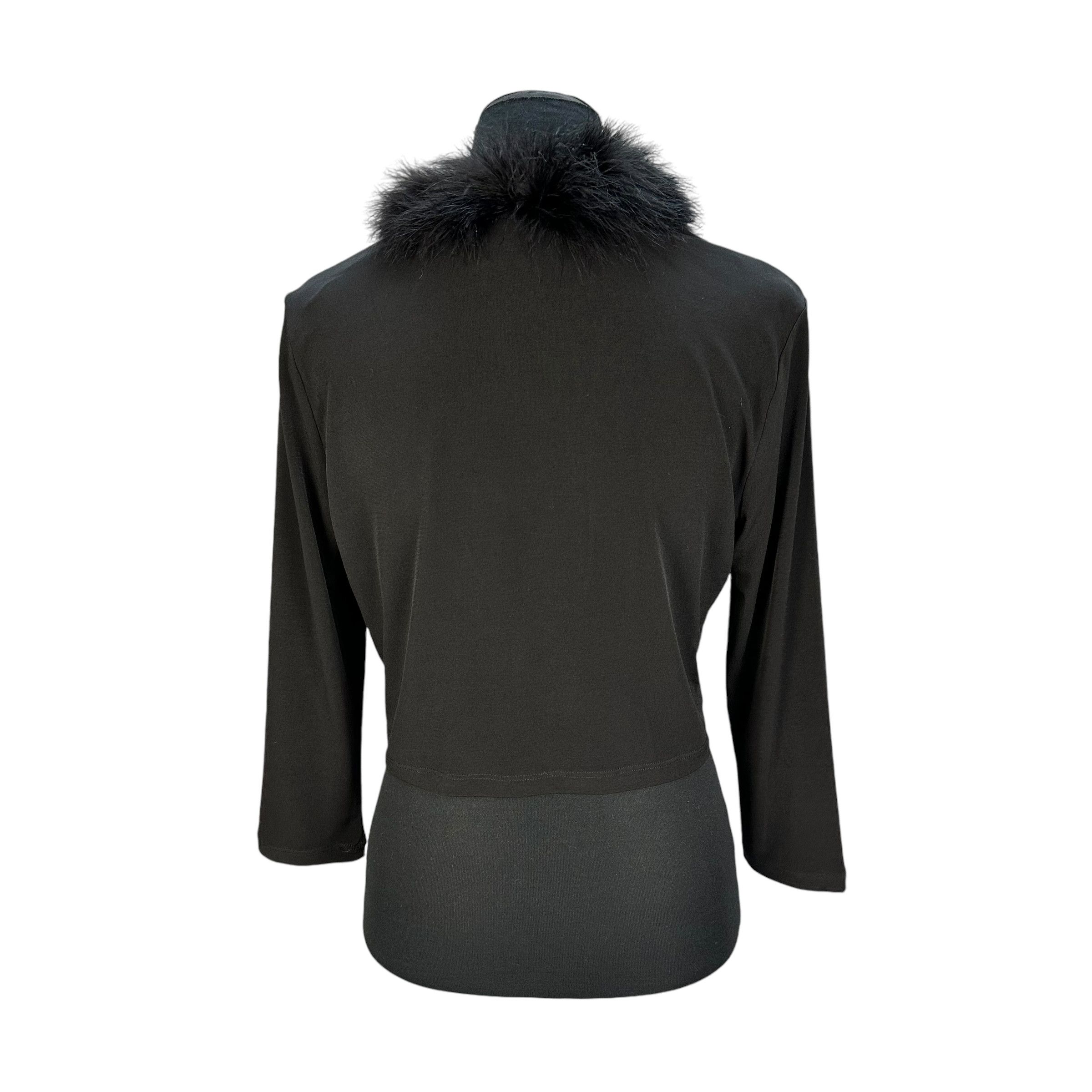 Calvin Klein CALVIN KLEIN Fur Crop Cardigan Jacket #95-1459 Size M / US 6-8 / IT 42-44 - 2 Thumbnail