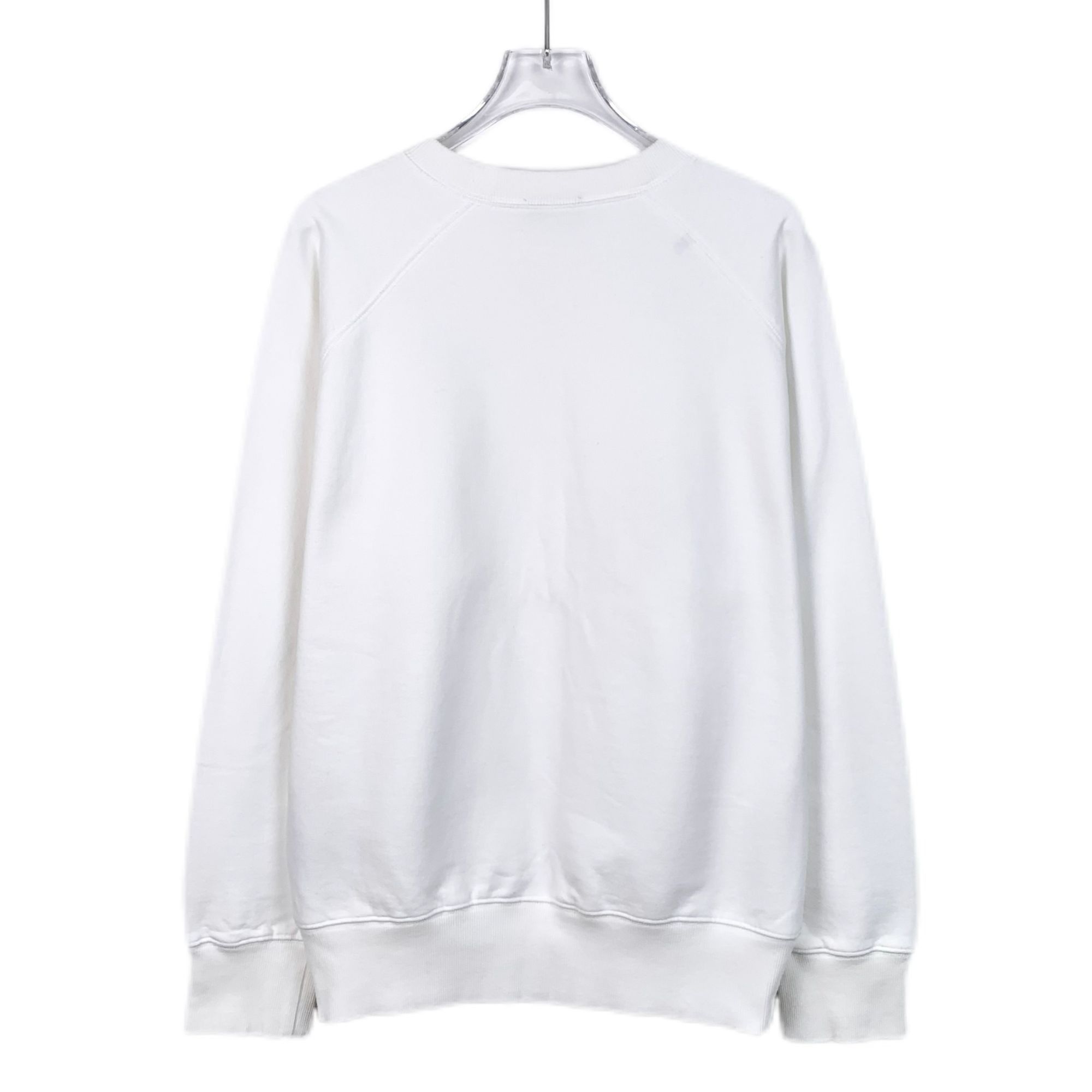 Dior Dior White Logo Embroidered Cotton Crewneck Sweatshirt (Size Size M / US 6-8 / IT 42-44 - 8 Thumbnail