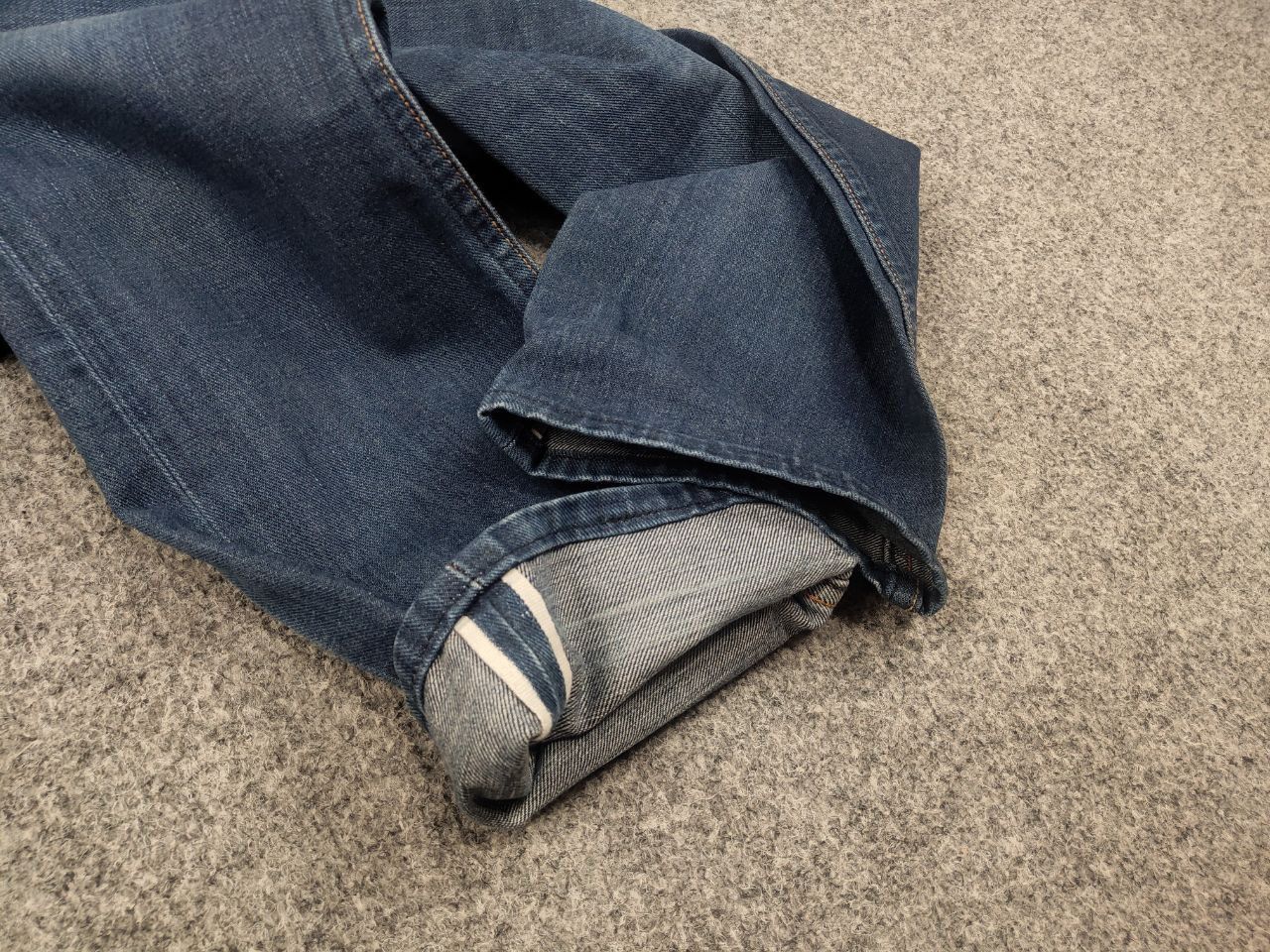 Gustin Gustin Selvedge Raw Blue Faded denim Slim Fit Jeans Size US 32 / EU 48 - 19 Thumbnail