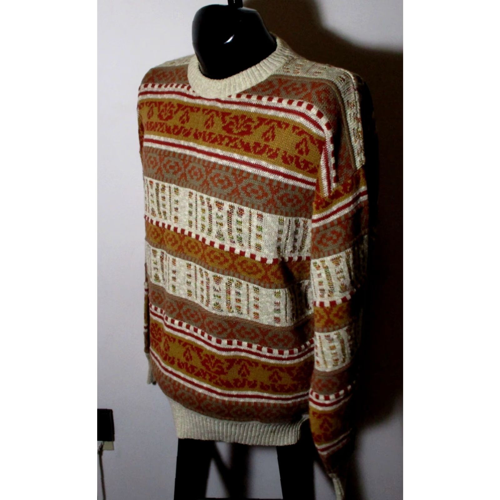 Vintage The ITALIAN SWEATER Sweater Men's XL Tan Brown Size US XL / EU 56 / 4 - 4 Thumbnail