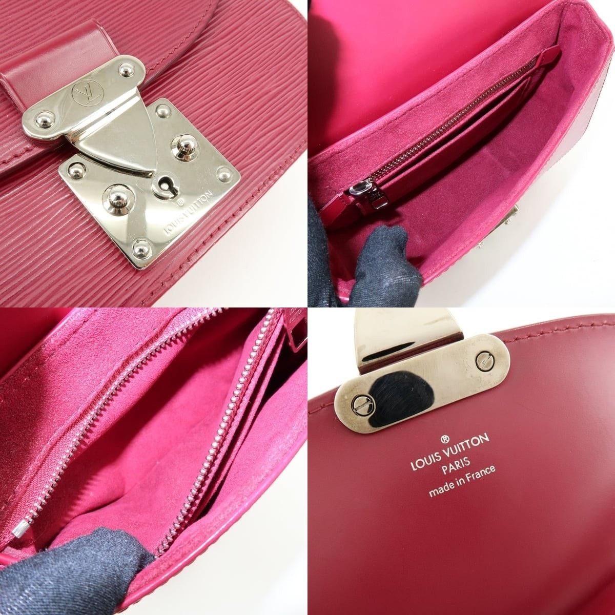 Louis Vuitton Louis Vuitton Epi Eden PM Shoulder Bag Leather Red Size ONE SIZE - 6 Thumbnail