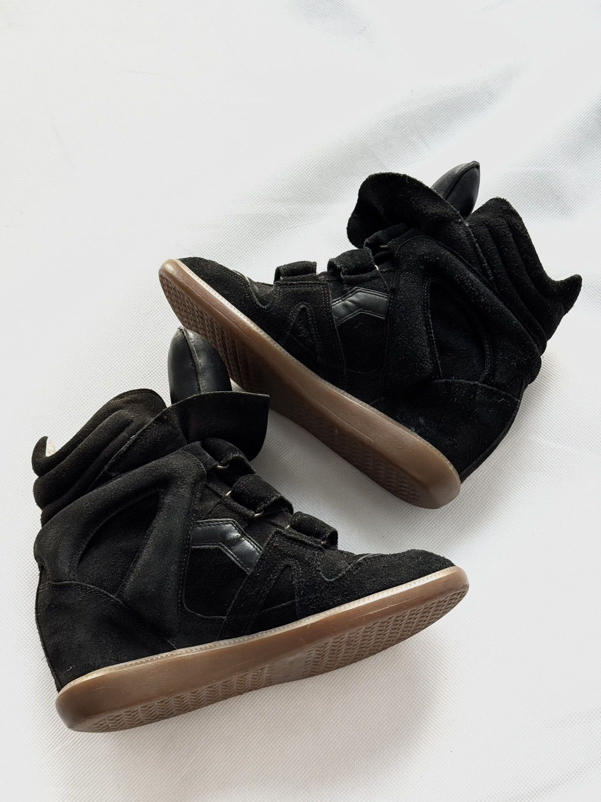 Isabel Marant Isabel Marant Bekett sneakers shoes beige Suede Wedge Size US 10 / IT 40 - 16 Thumbnail