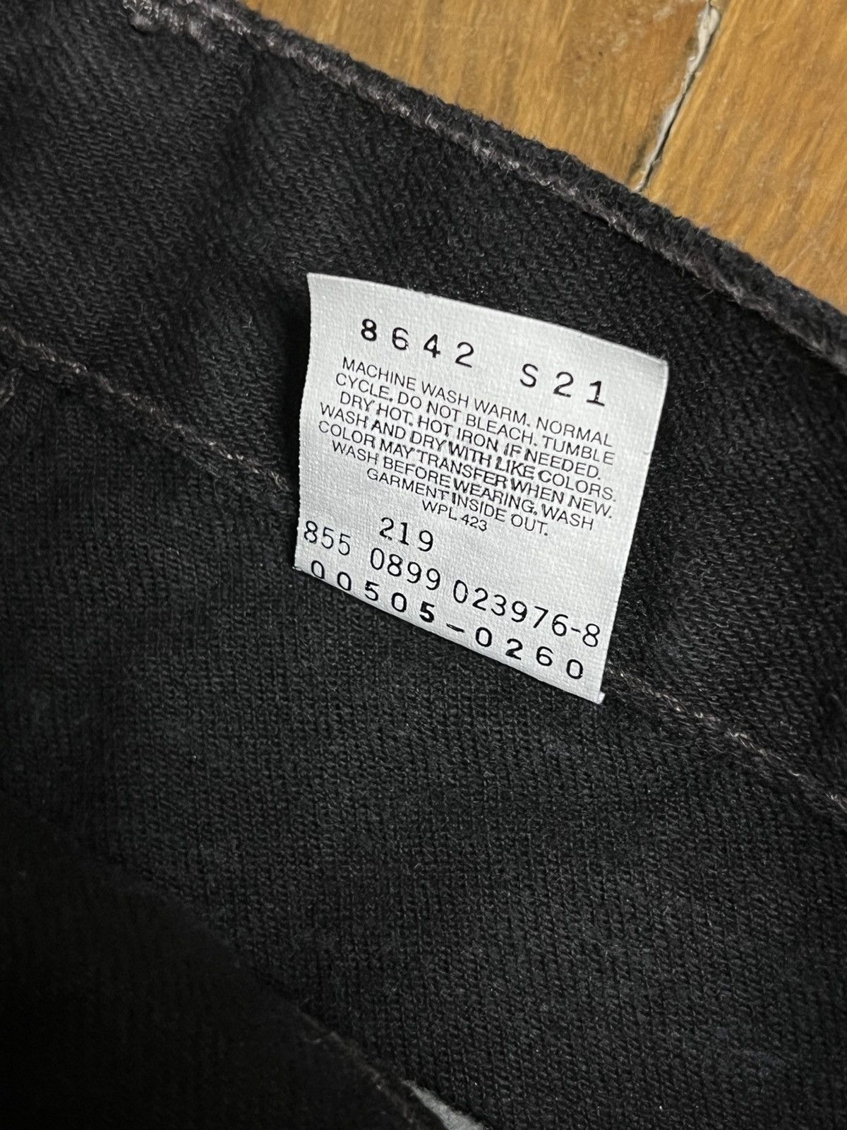 Levi's 🔥90'S LEVIS 505 WASHED ASH BLACK JEANS DENIM PANTS Y2K Size US 33 - 12 Thumbnail