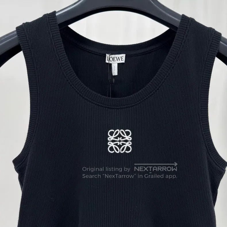 Loewe Loewe Black Embroidered Logo Vest Size M / US 6-8 / IT 42-44 - 3 Thumbnail