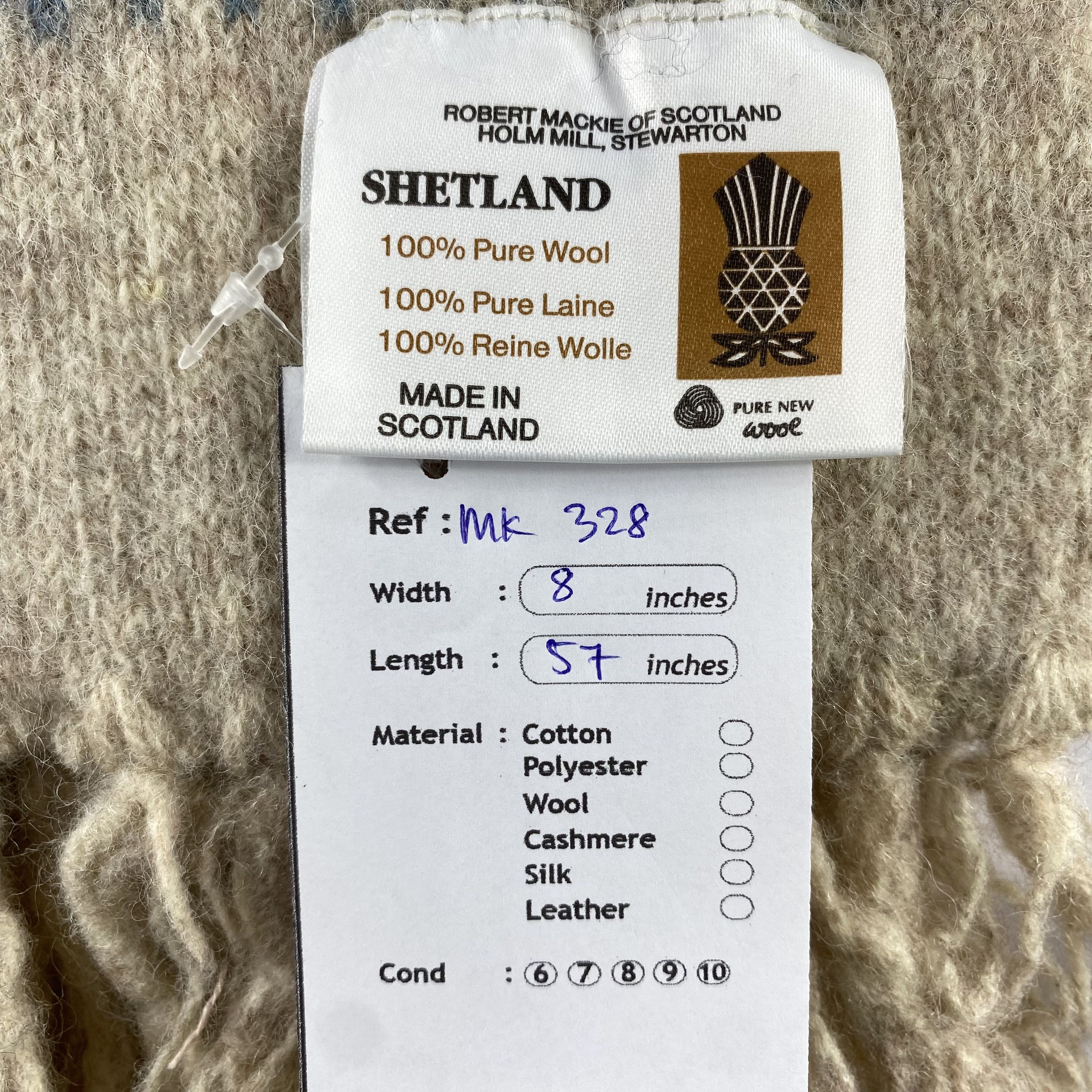 Vintage Vintage Shetland Scarf Neck Wrap Wool Muffler Size ONE SIZE - 6 Thumbnail
