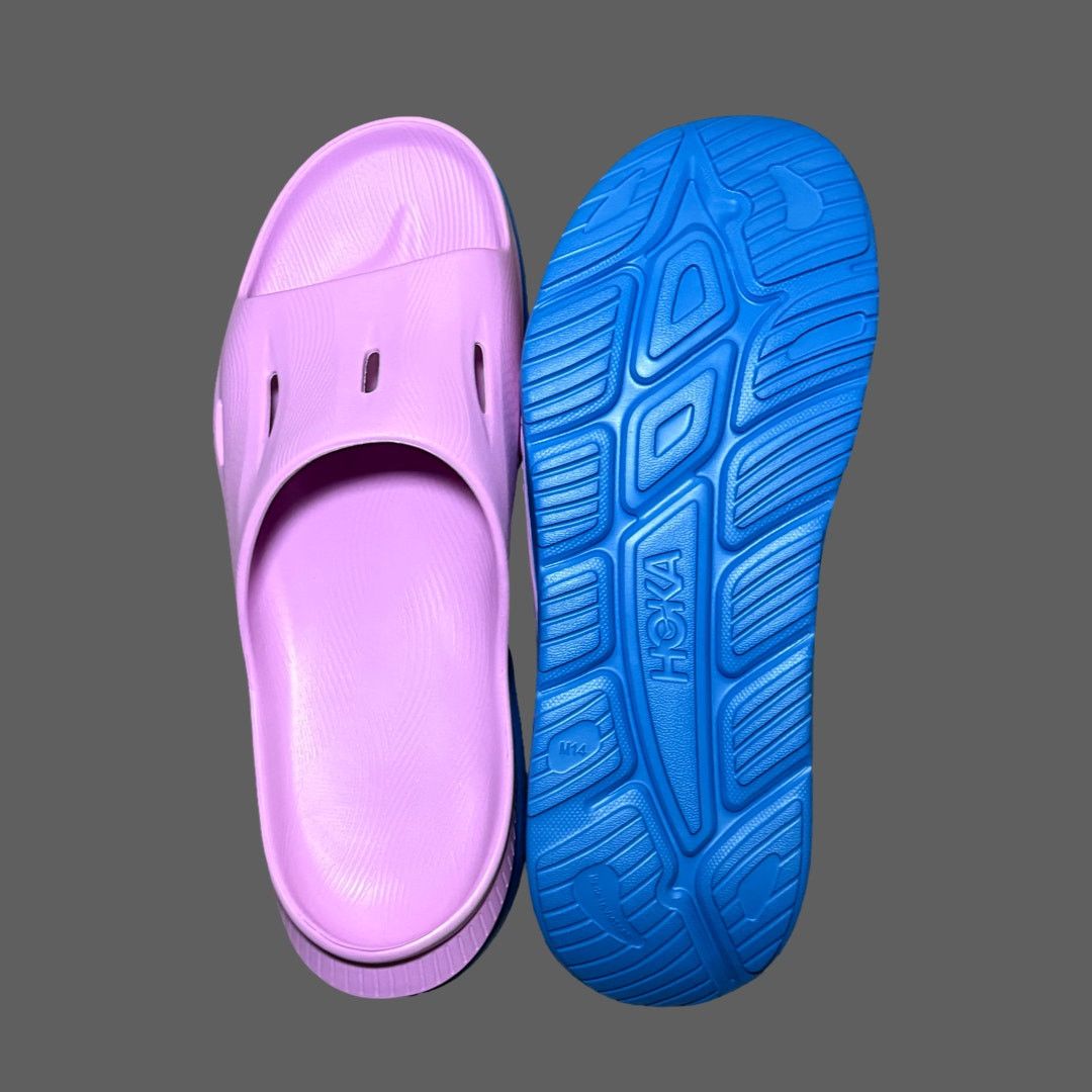 Hoka Hoka ORA Recovery Slide 3 Cyclamen Coastal Sky Size 14 NWT Size US 14 / EU 47 - 4 Thumbnail
