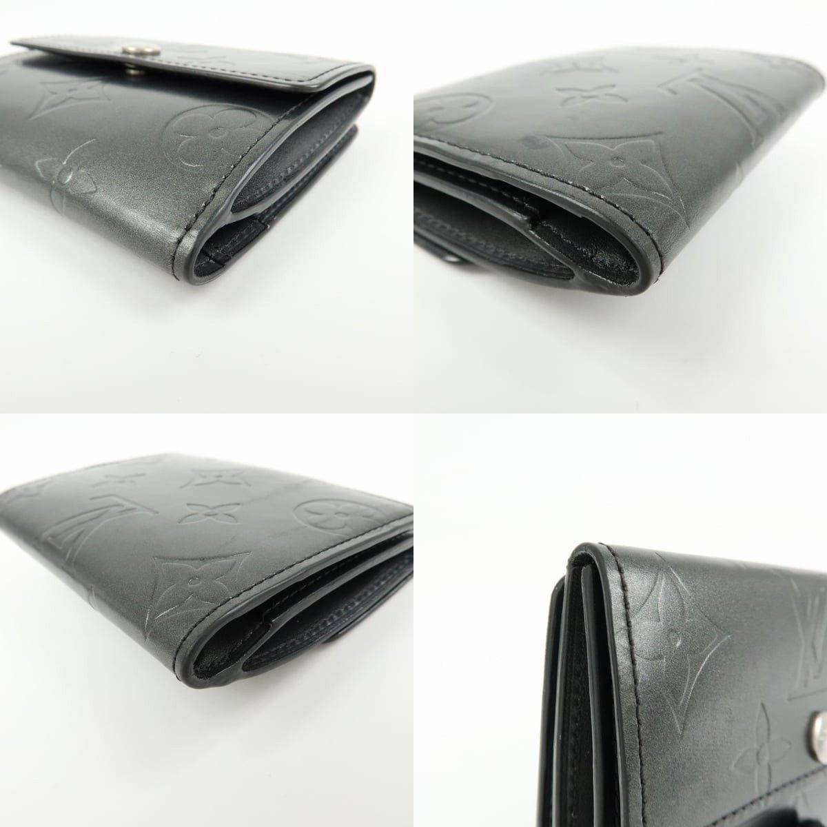 Louis Vuitton Louis Vuitton Monogram Vernis Ludlow Coin Case Gray Size ONE SIZE - 4 Thumbnail