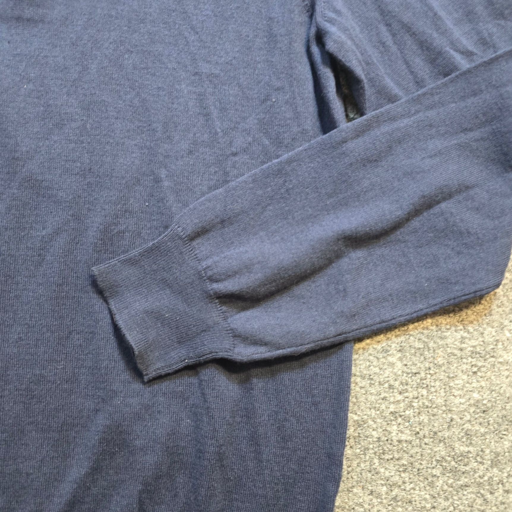 Vineyard Vines Vineyard Vines Sweater Mens Medium Blue 1/4 Zip Cashmere Blend Stretch Career Pullover Mock Neck Fashion Casual Business Mens/Unisex? Size US M / EU 48-50 / 2 - 3 Thumbnail