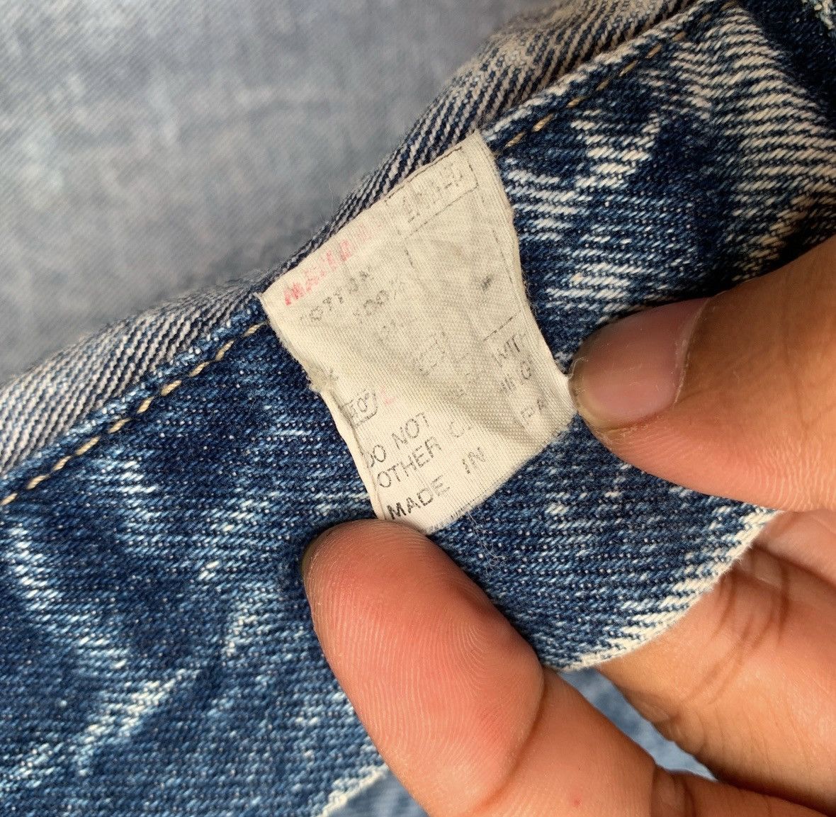 Vintage Vintage Acid Wash Big John Denim Trucker Jacket Size US S / EU 44-46 / 1 - 15 Thumbnail