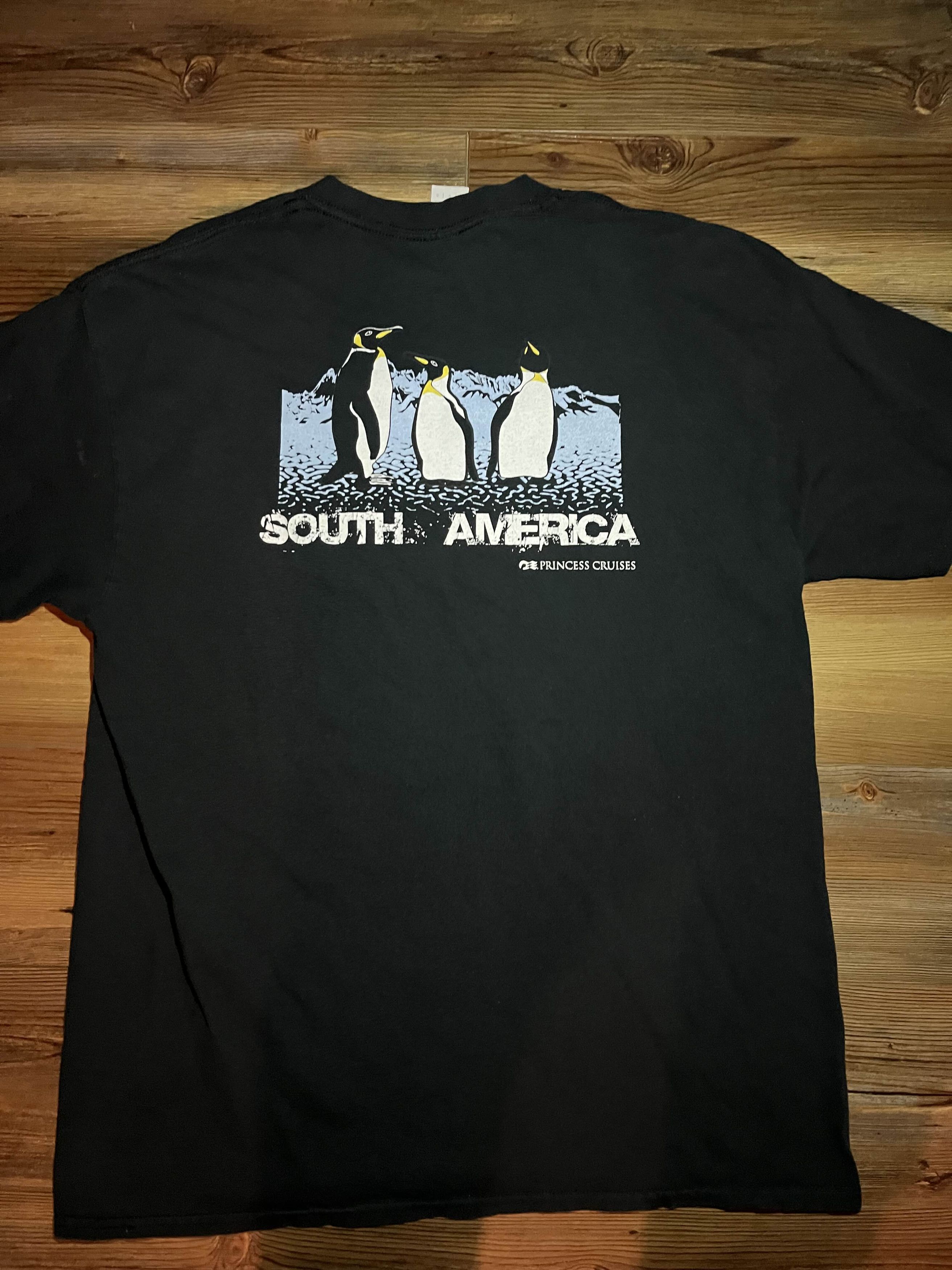 Vintage Y2K South America Princess Cruises Penguin Shirt Size US L / EU 52-54 / 3 - 2 Thumbnail