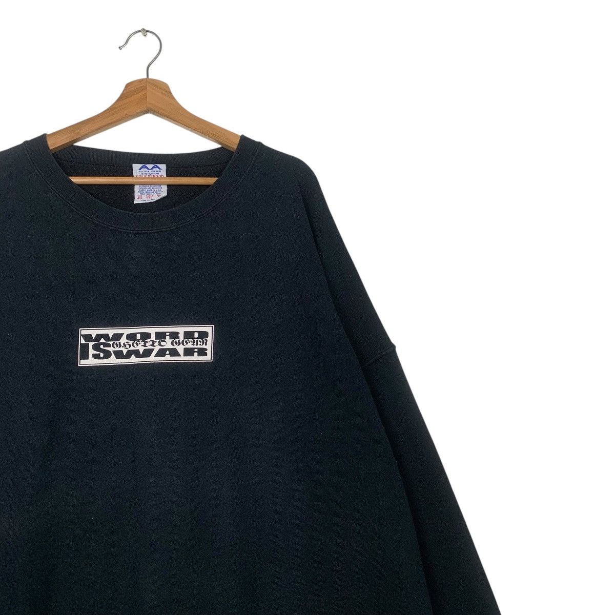 Alstyle Vintage Word Is War Crewneck Sweatshirt Size US XXL / EU 58 / 5 - 6 Thumbnail