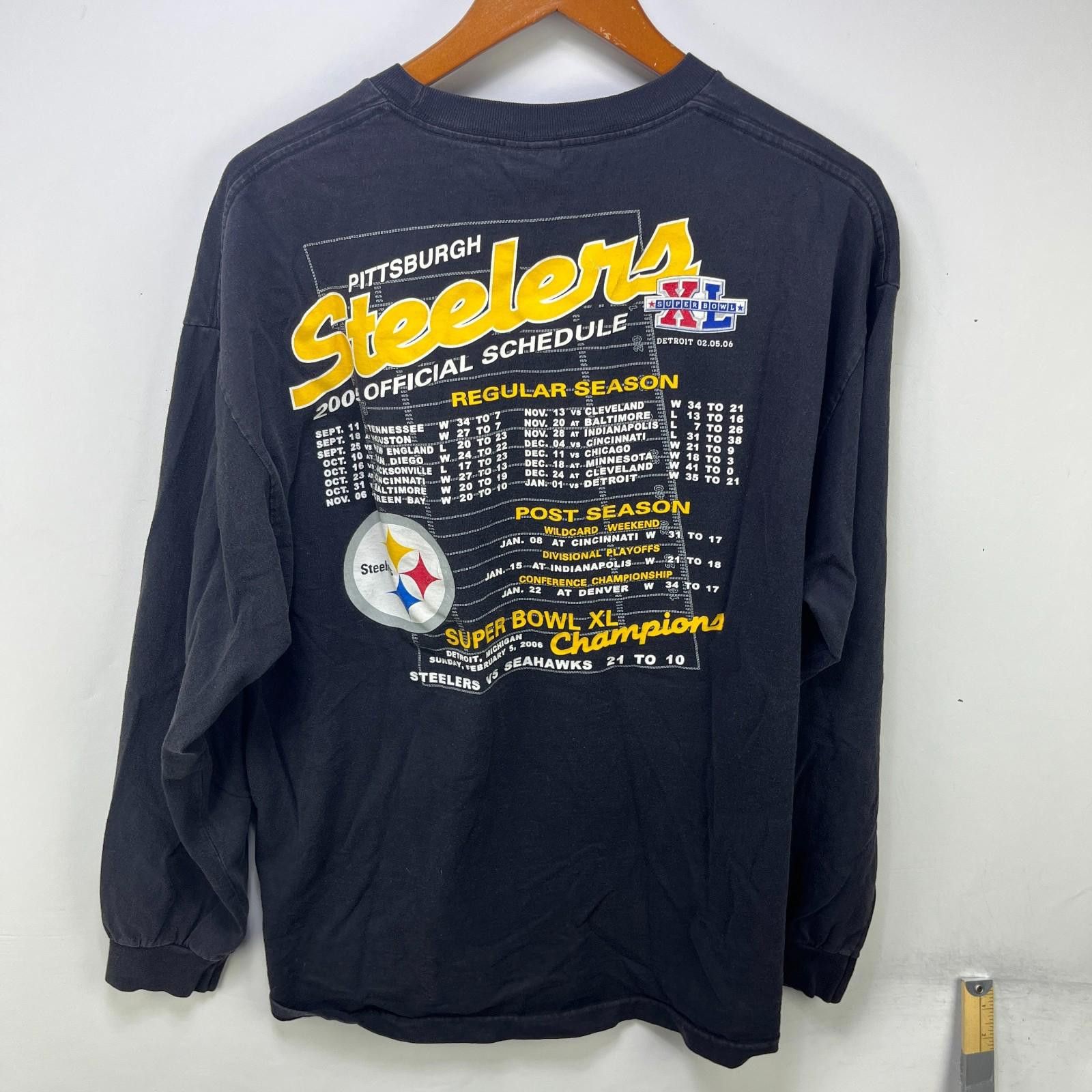 Other Vintage Pittsburgh Steelers Champions LS Shirt XL Size ONE SIZE - 8 Thumbnail