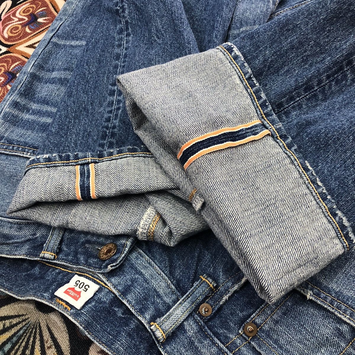 Edwin Edwin 505 Ragged Selvedge Regular Denim Jeans Size US 30 / EU 46 - 9 Thumbnail