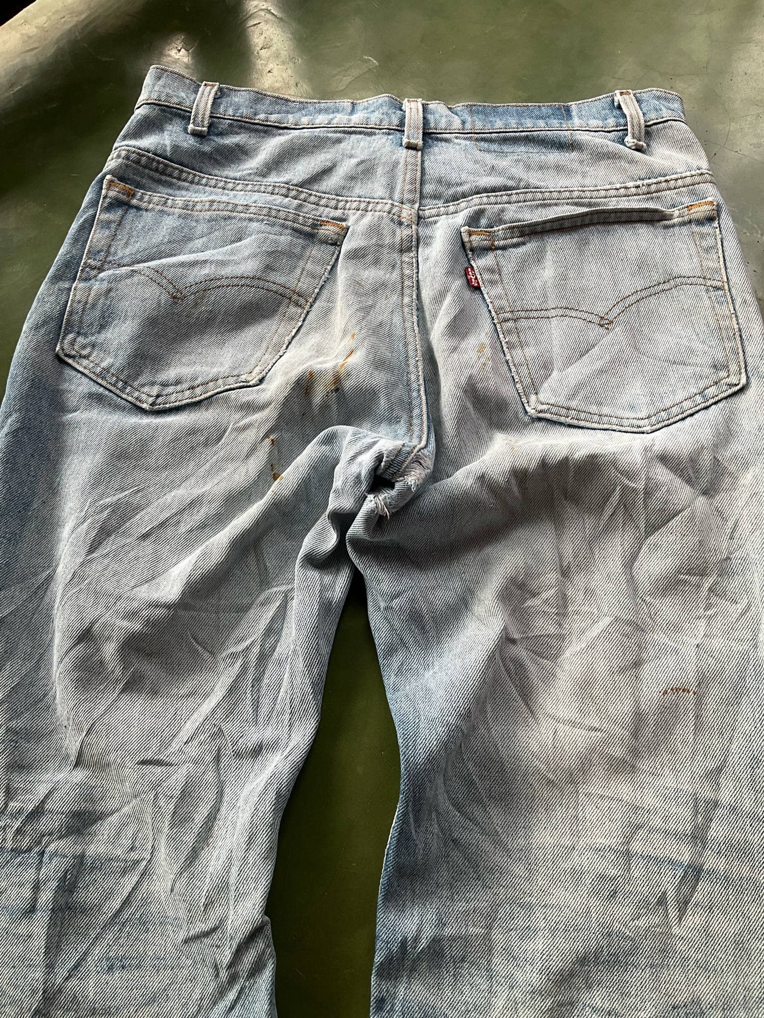 Levi's × Levi's Vintage Clothing 🔥90s Levis 517 Faded Distressed Jeans Size US 31 - 6 Thumbnail