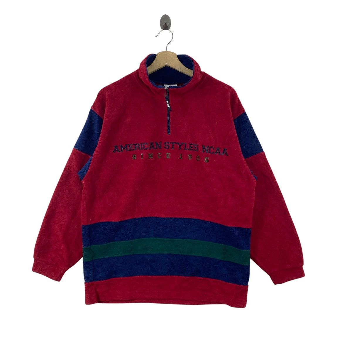 NCAA Vintage NCAA AMERICAN Styles Half Zip Fleece Pullover Size US M / EU 48-50 / 2 - 4 Thumbnail