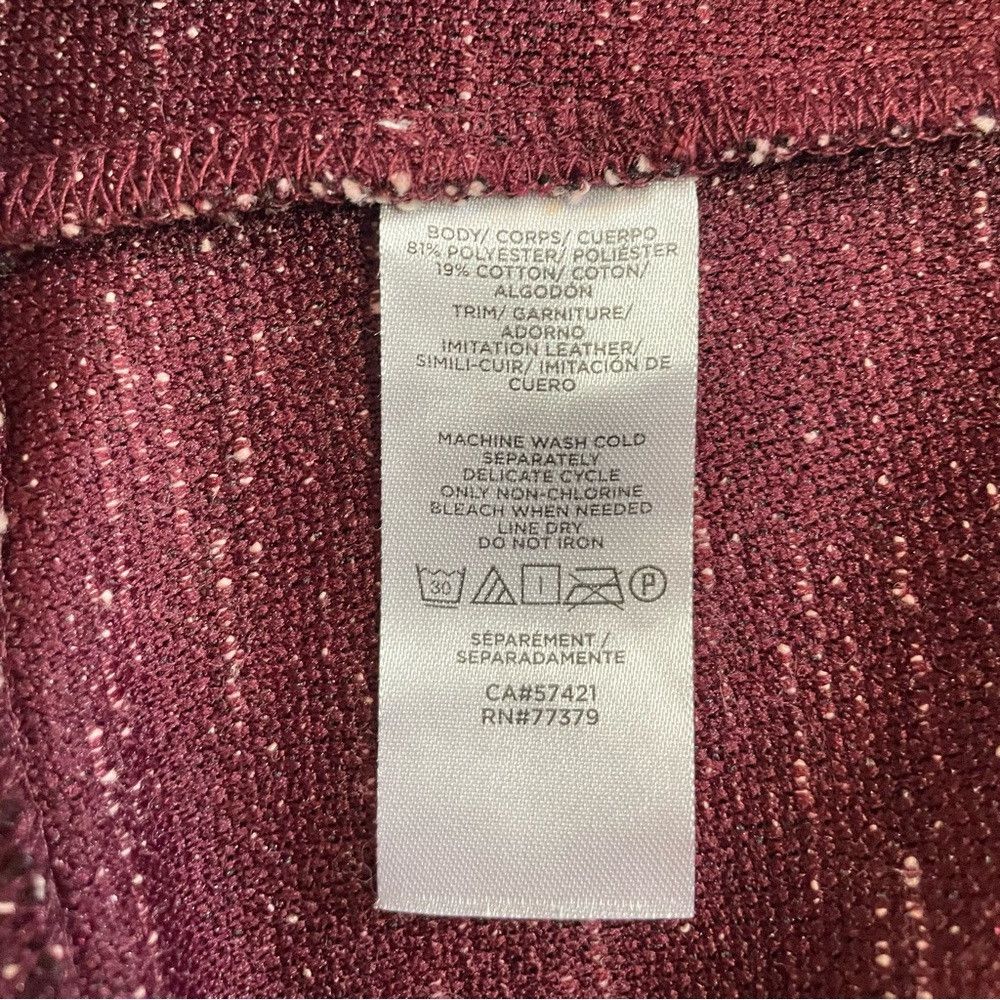 Ann Taylor New Ann Taylor Puff Sleeve V-Neck Purple Dress Size 10 Size L / US 10 / IT 46 - 8 Thumbnail