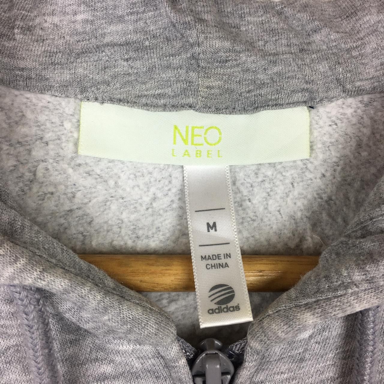 Adidas Vintage ADIDAS NEO Sweater Full Zipper Hoodie Big Logo Size M / US 6-8 / IT 42-44 - 3 Thumbnail