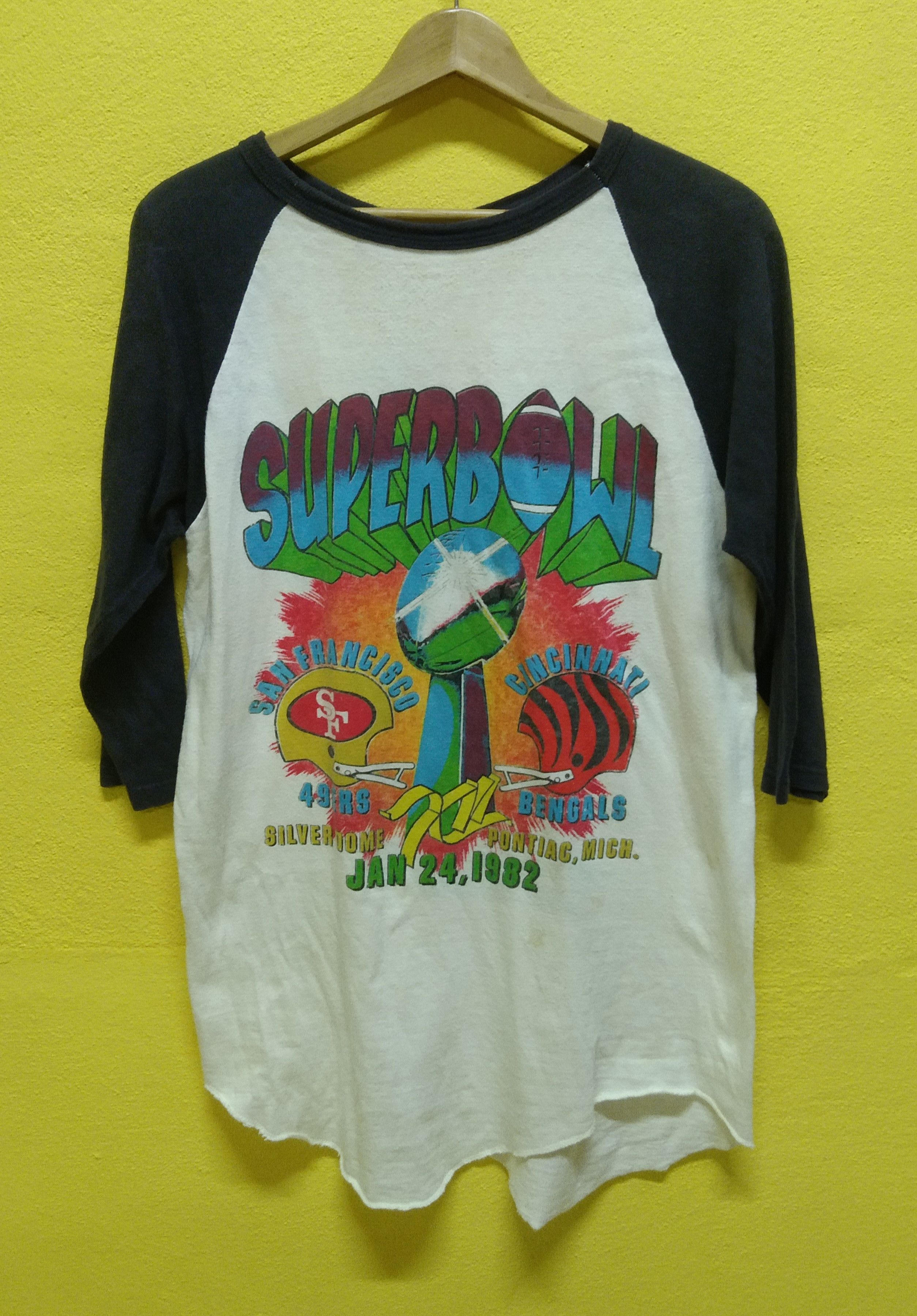 Vintage Vintage 80s SuperBowl 3q Shirt Size US L / EU 52-54 / 3 - 2 Thumbnail