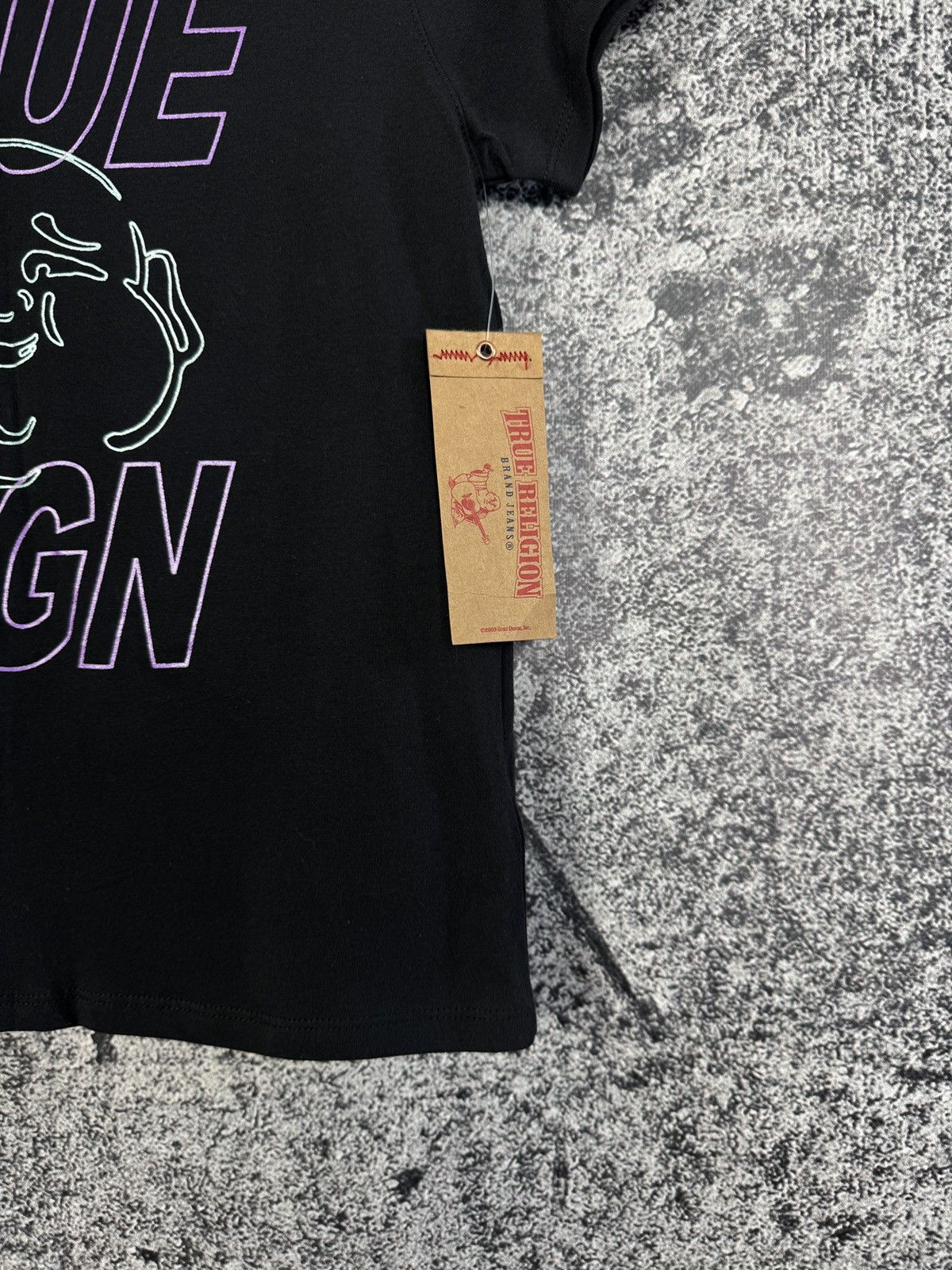 True Religion True Religion Kids T-Shirt Graphic Logo Neon Buddha Tee Size US XXS / EU 40 - 5 Thumbnail