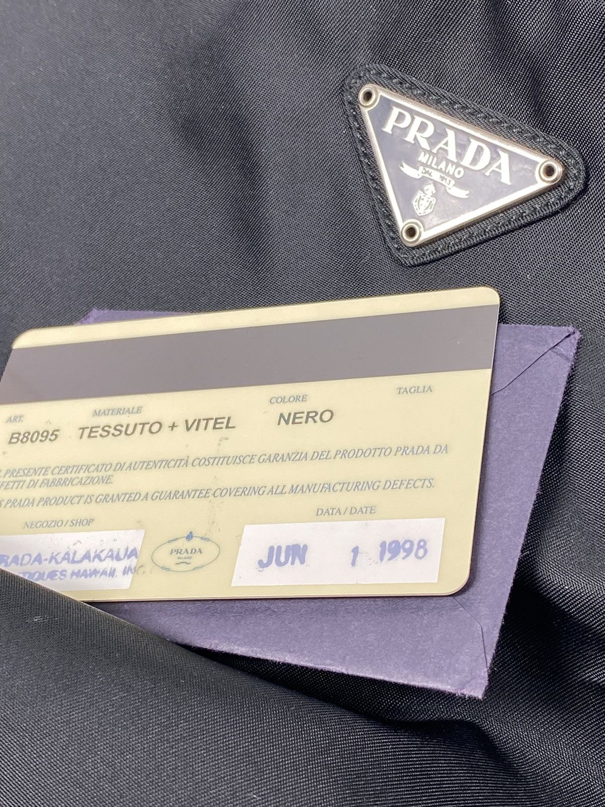 Prada Prada Tessuto Nero Nylon Hand Bag Size ONE SIZE - 5 Thumbnail