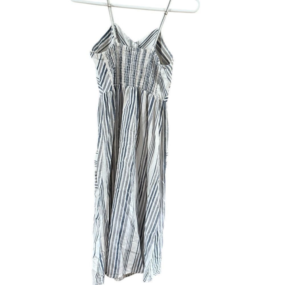 Other Japna White and Blue Sleeveless Spaghetti Strap Sundress Size M / US 6-8 / IT 42-44 - 8 Thumbnail