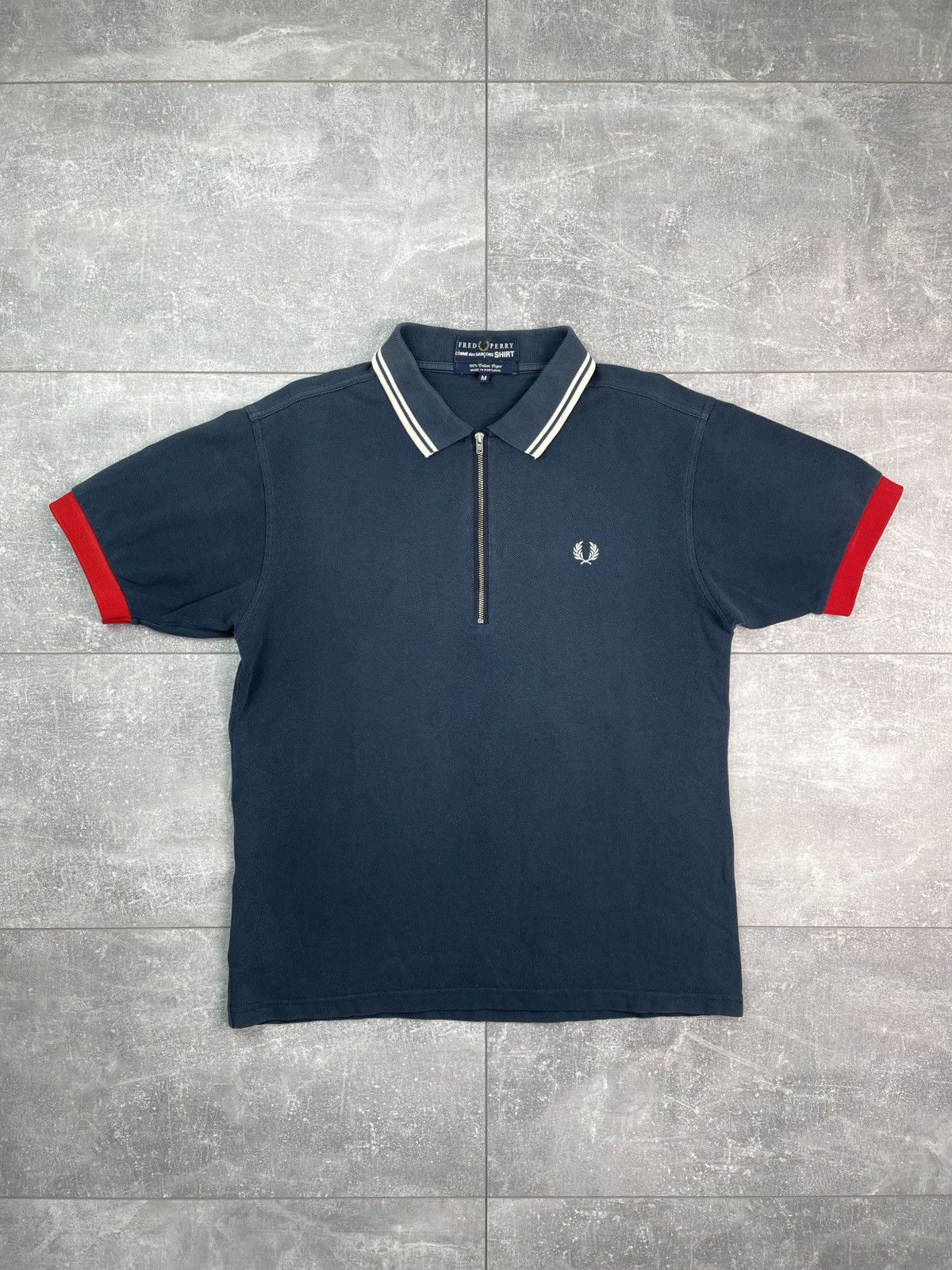 Comme des Garcons × Fred Perry Comme Des Garçons x Fred Perry Vintage Zip Polo Shirt Size US M / EU 48-50 / 2 - 1 Thumbnail