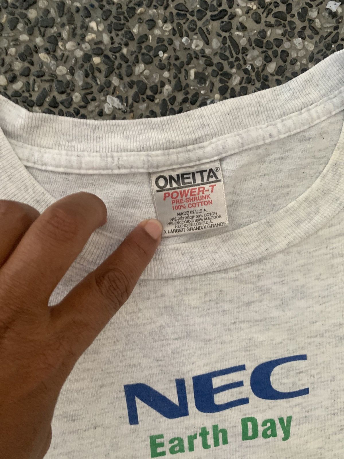 Vintage Vintage 90s Earth Day NEC Promo T shirt Size US XL / EU 56 / 4 - 6 Thumbnail