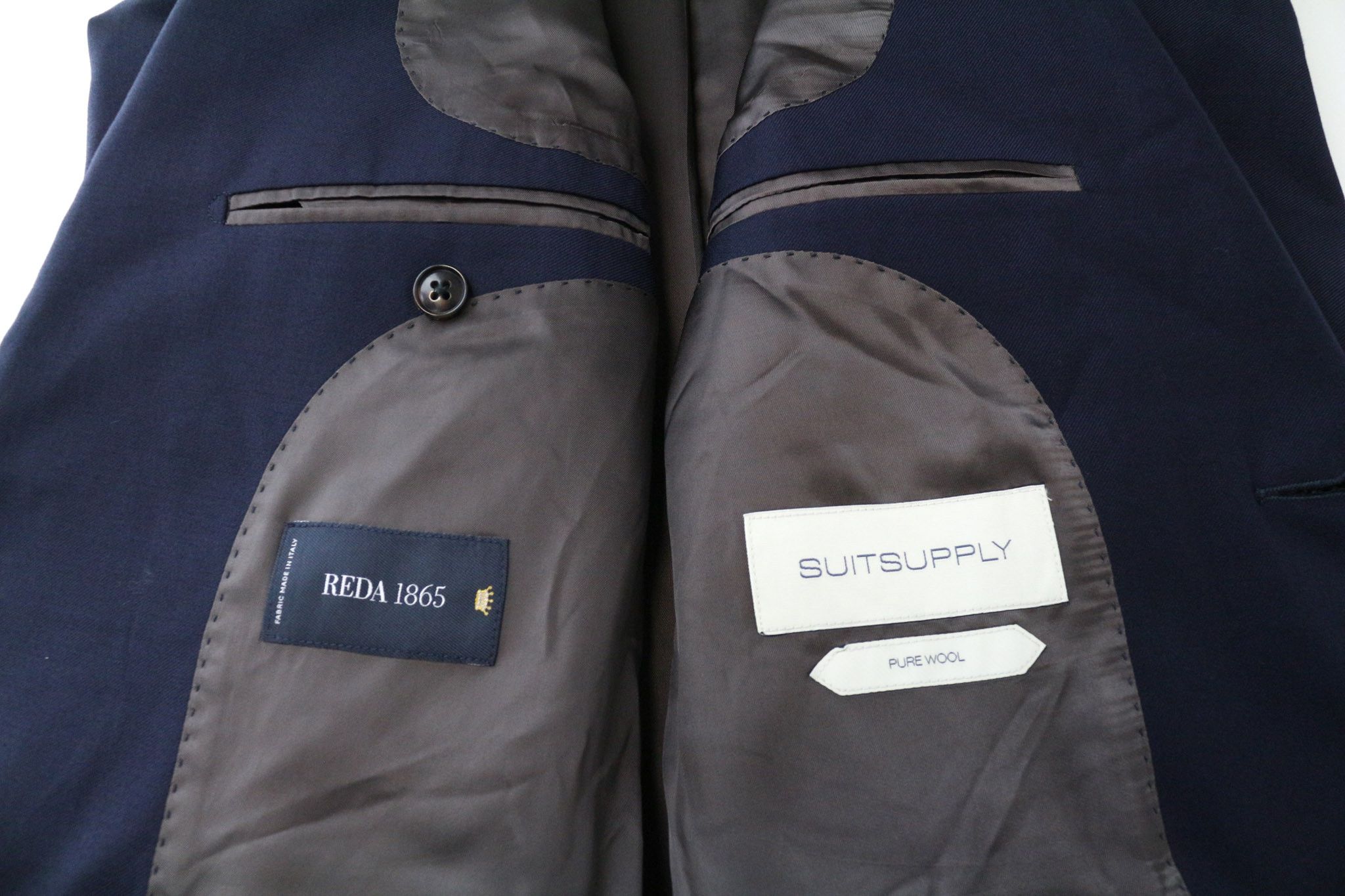 Suitsupply NAPOLI UK34R Dark Blue Wool 2 Piece Suit 75430 Size 34R - 7 Thumbnail