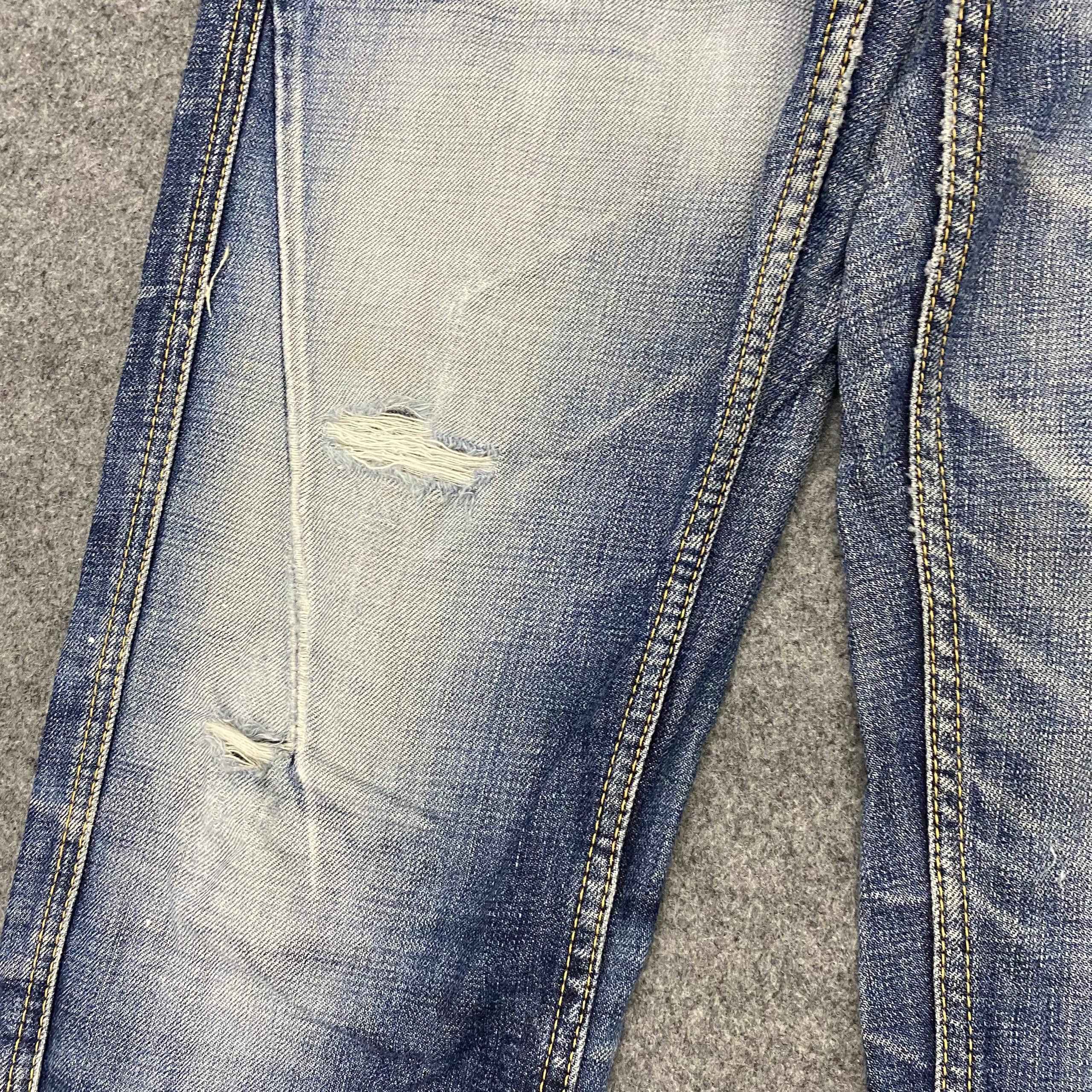 If Six Was Nine 💥Best Offer💥Vintage Blue Way Distressed Denim Size US 35 - 9 Thumbnail