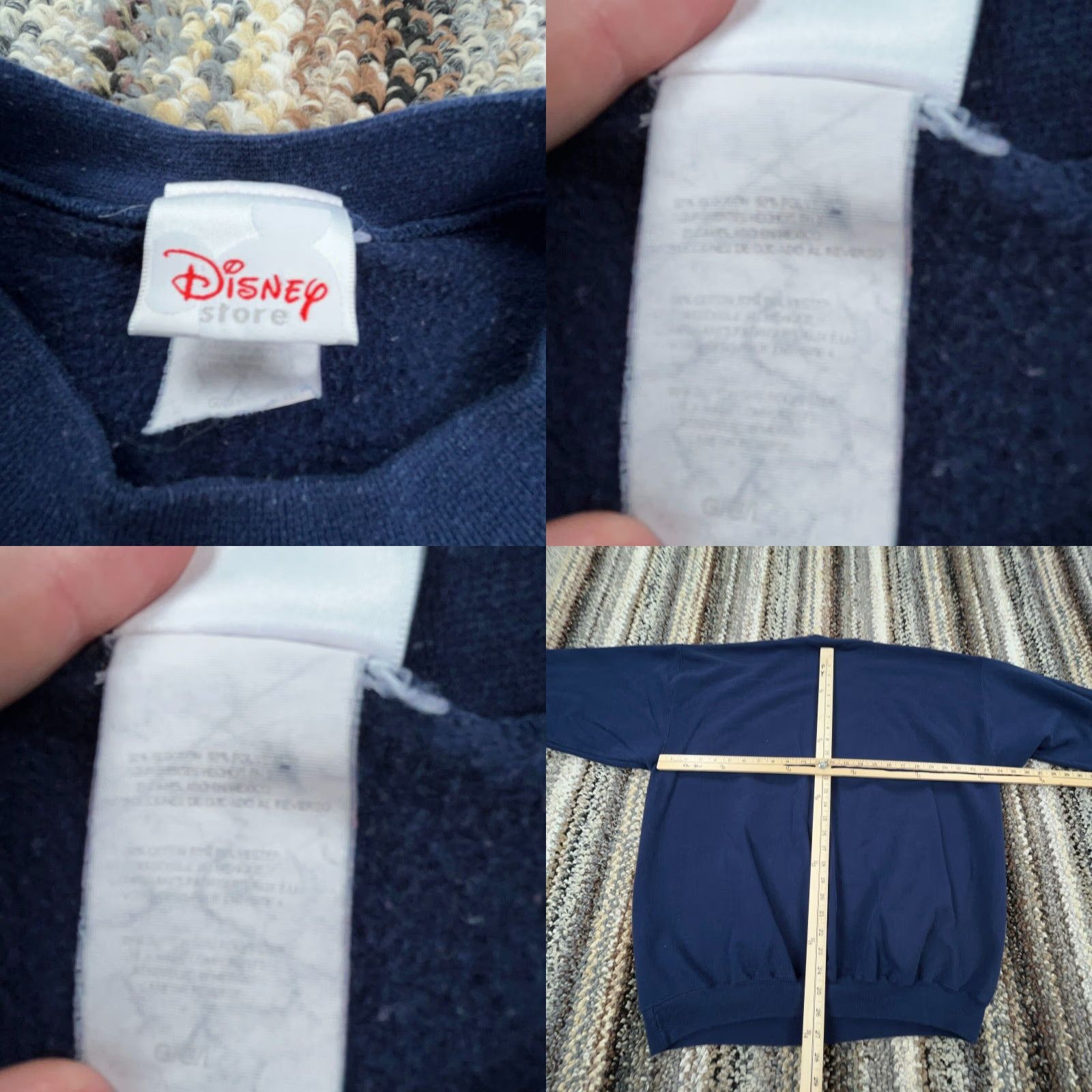 Disney VINTAGE Disney Men Sweater Large Crewneck Fleece Blue Graphic Mickey Goofy 2000s Retro Logo Size US L / EU 52-54 / 3 - 8 Thumbnail