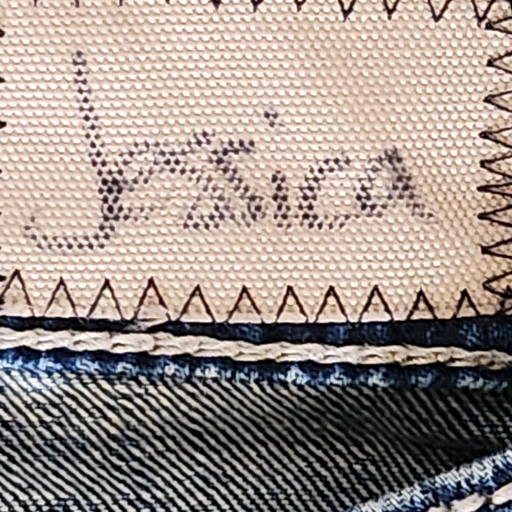 Denime Trinity Jeans Blue Denim 9 Regular Women Bootcut Rhinestone Embroidered Beaded Logo Studded Western Cowgirl Size 30" / US 8 / IT 44 - 6 Thumbnail